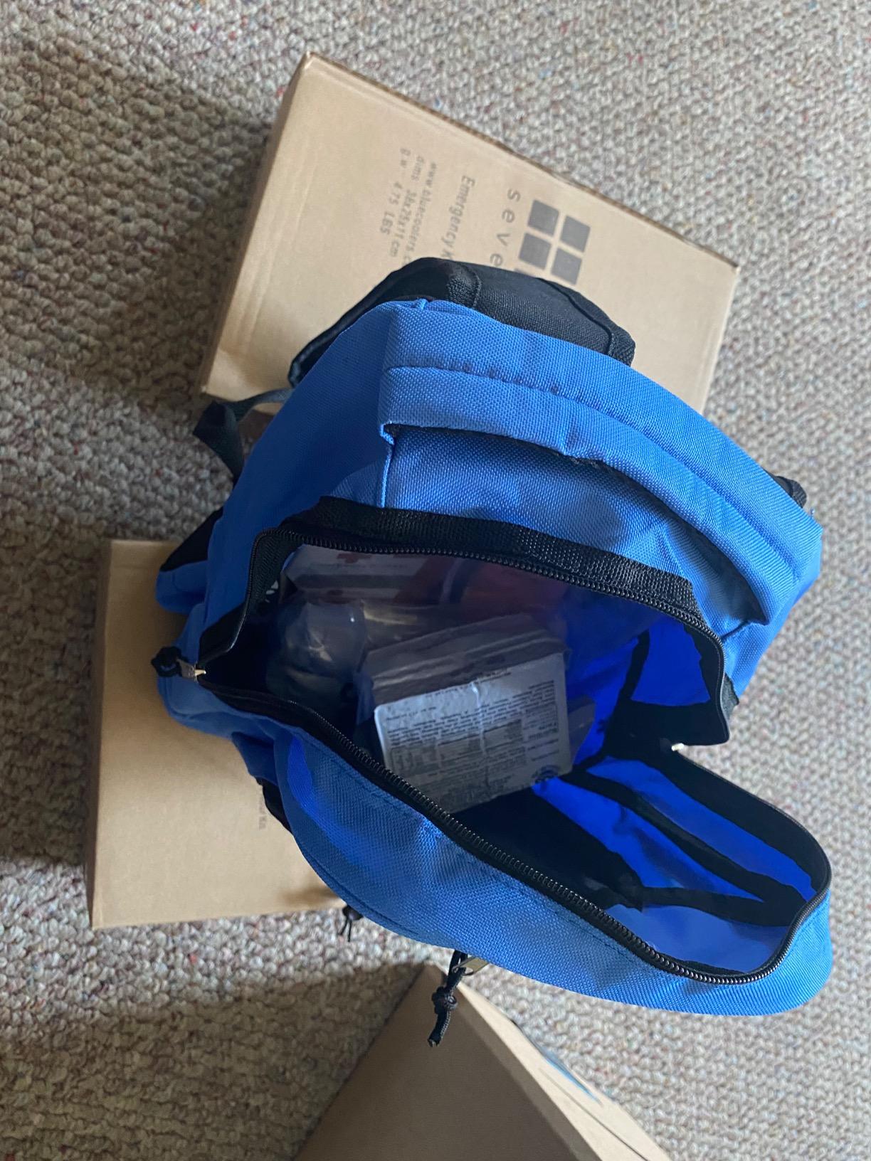 Blue Coolers Blue Seventy-Two | 72 Hour Emergency Backpack Survival Kits for 1 Person | Survival Kit for Wildfires, Earthquakes, Tornado, Hurricane, and Other Emergencies… customer photo 2