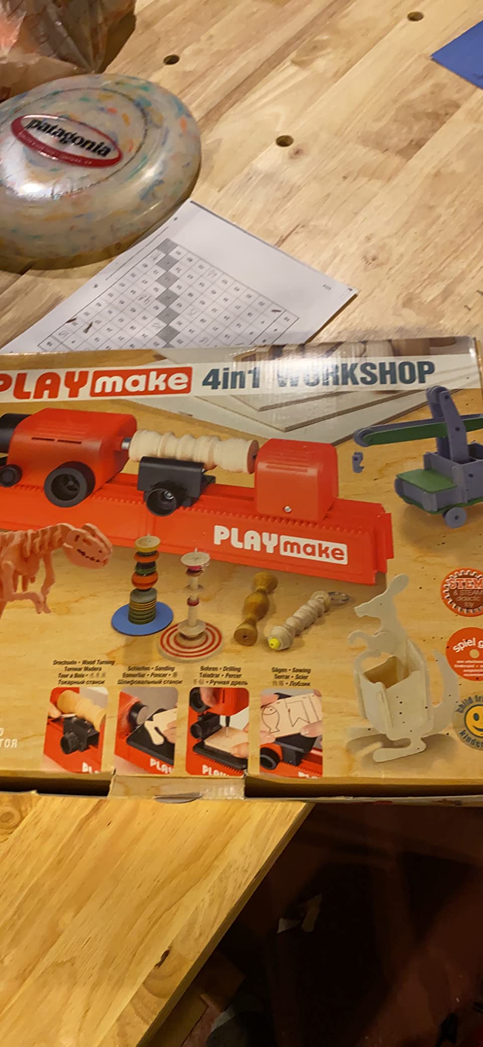 PLAYMAKE 4 in 1 Creative Workshop Safe for Children 5+ for Wood & Cardboard customer photo 1