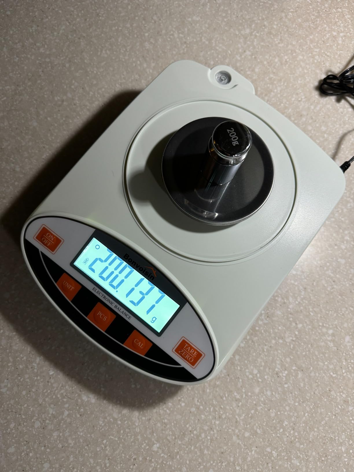 Bonvoisin Lab Scale 500g x 0.001g Digital Gram Scale Analytical Balance | Precision Scale with %, 13 Units, GN to 0.00, Tare, Counting, Linear Calibration, Windshield for Lab, Pharmacy, Jewelry customer photo 2