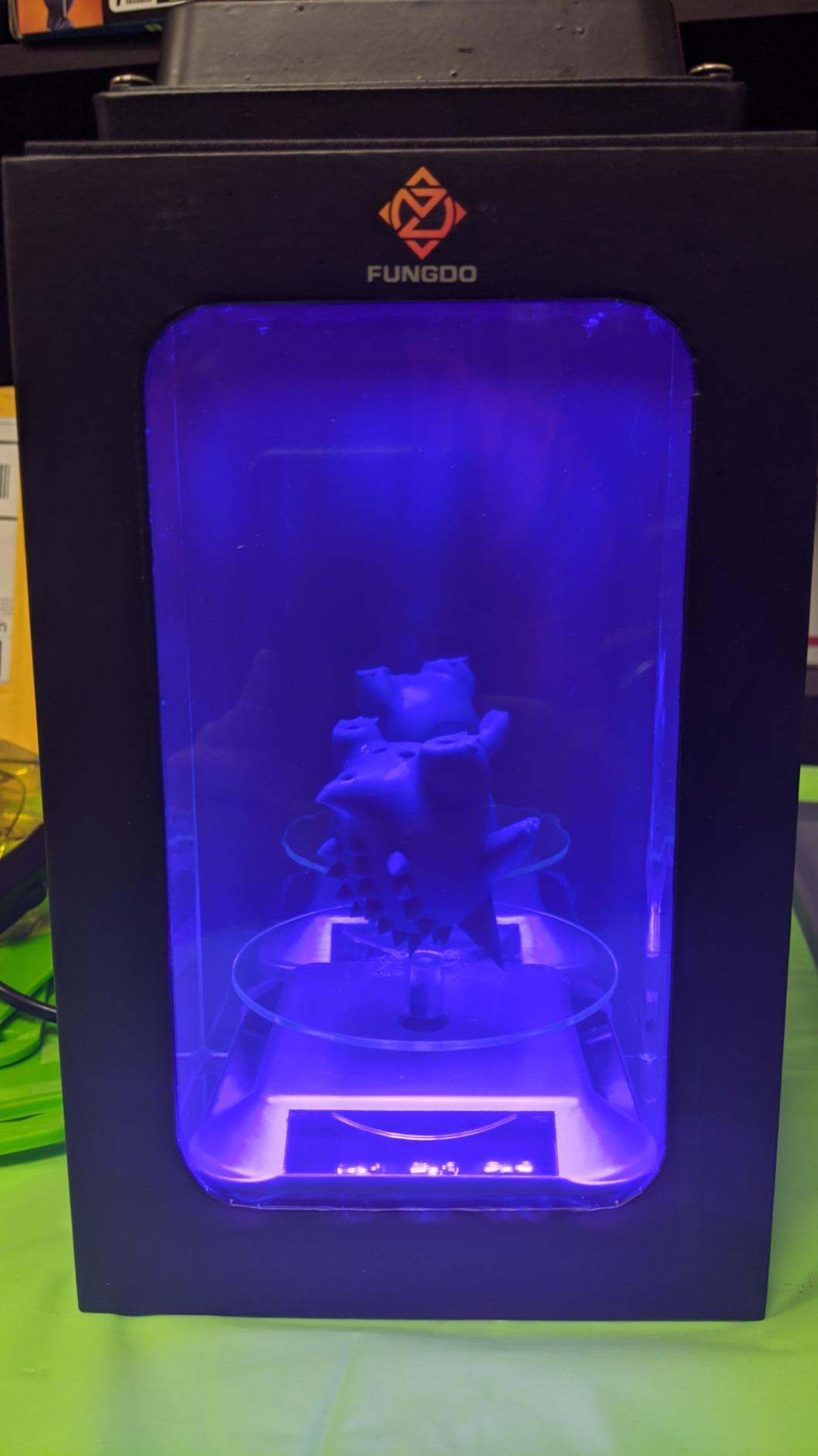 3D Printer Resin Curing Station DIY Curing Enclosure with UV Light UV Lamp Solar Turntable for 405nm UV Resin SLA DLP LCD 3D Printer Solidify Model customer photo 2