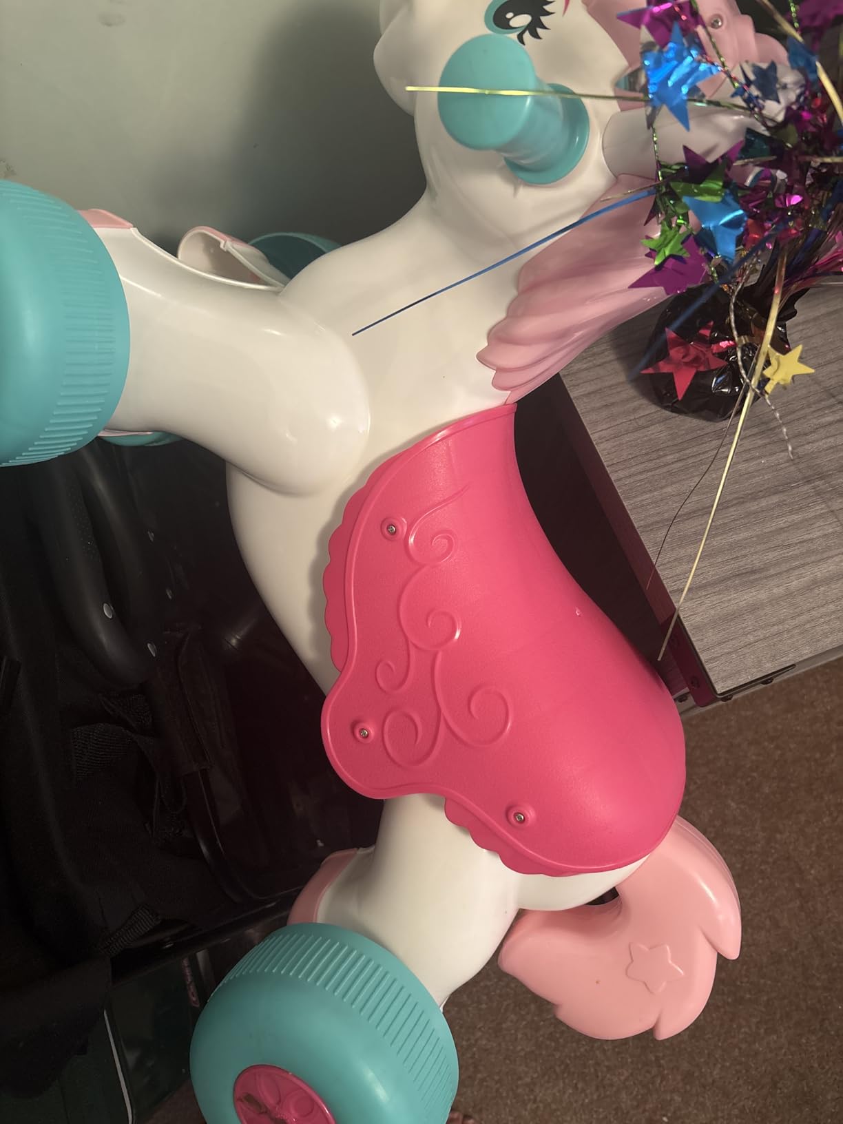 Kiddieland Unicorn Ride-On - Musical Toddler Push Toy with Lights & Sounds customer photo 1