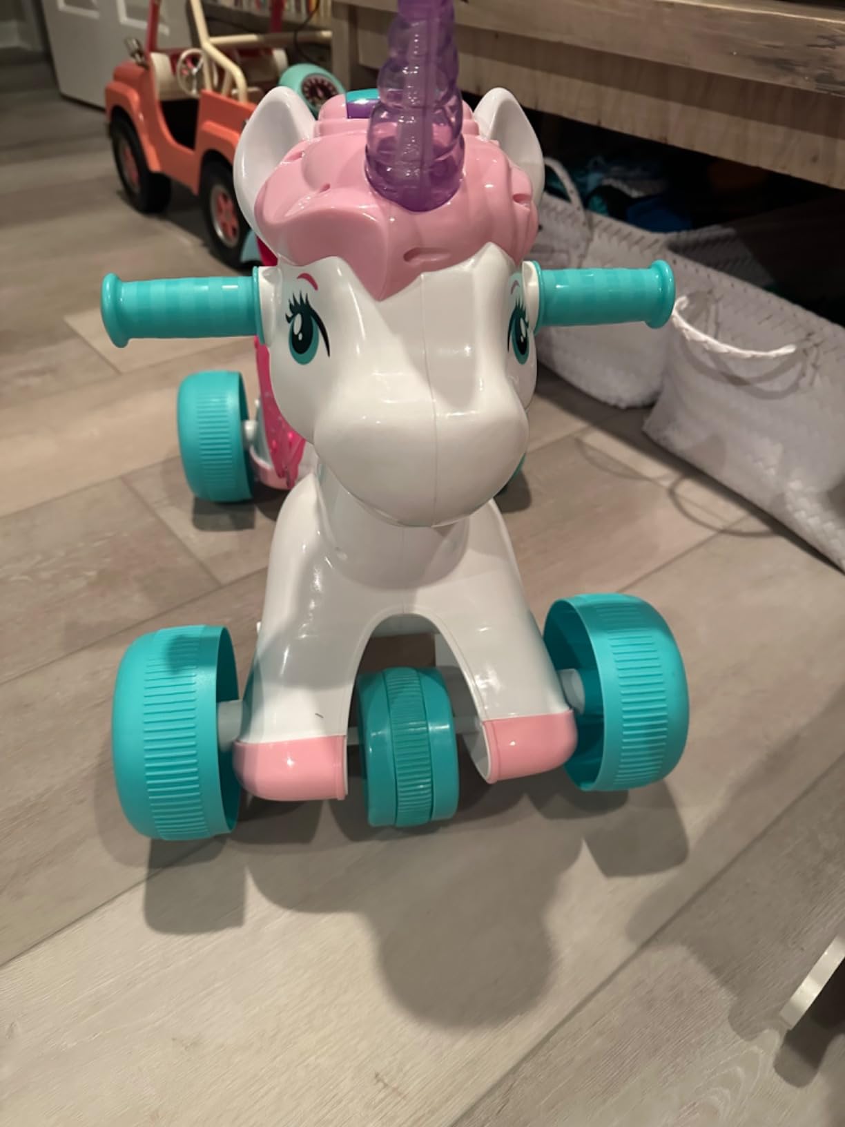 Kiddieland Unicorn Ride-On - Musical Toddler Push Toy with Lights & Sounds customer photo 2