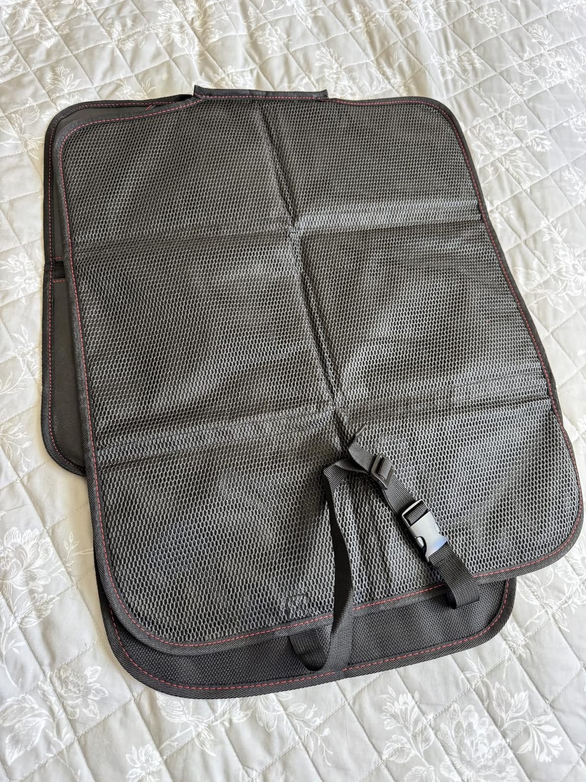 MORROLS Car Seat Protector for Child, Baby, Pets -1 Pack car seat Cover with Thick Padding- Waterproof Universal Size with Mesh Pockets (Black) customer photo 2