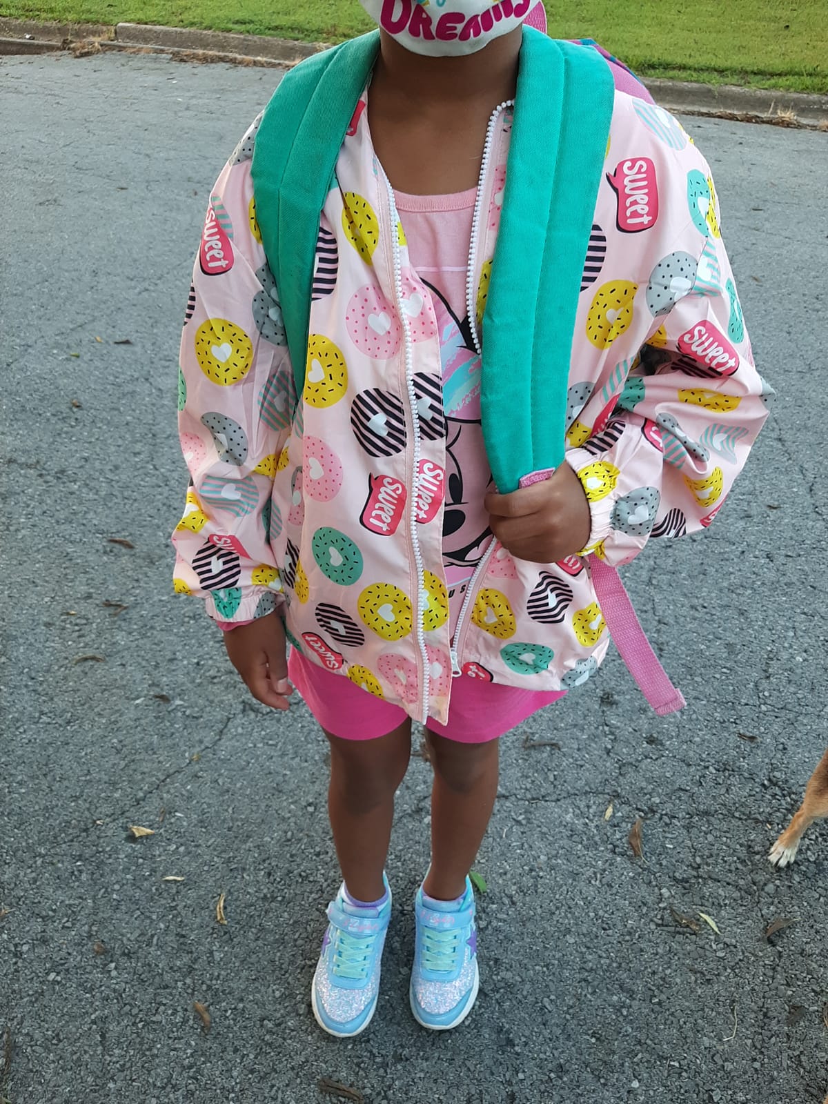 MGEOY Girls Rain Jacket Lightweight Waterproof Hooded Cotton Lined Raincoat Windbreaker for Kids Size 4-12 Years customer photo 2