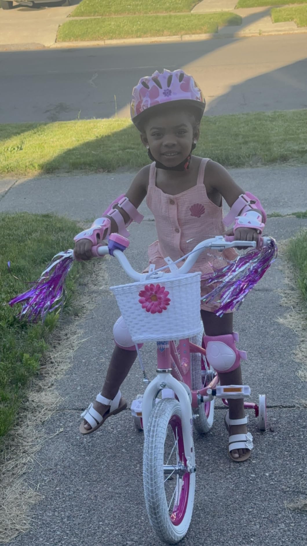 JOYSTAR Angel Girls Bike for Toddlers and Kids Ages 2-12 Years | 12-20 Inch Kids Bike with Training Wheels & Basket, 20 24“ Bicycle with Kickstand customer photo 2