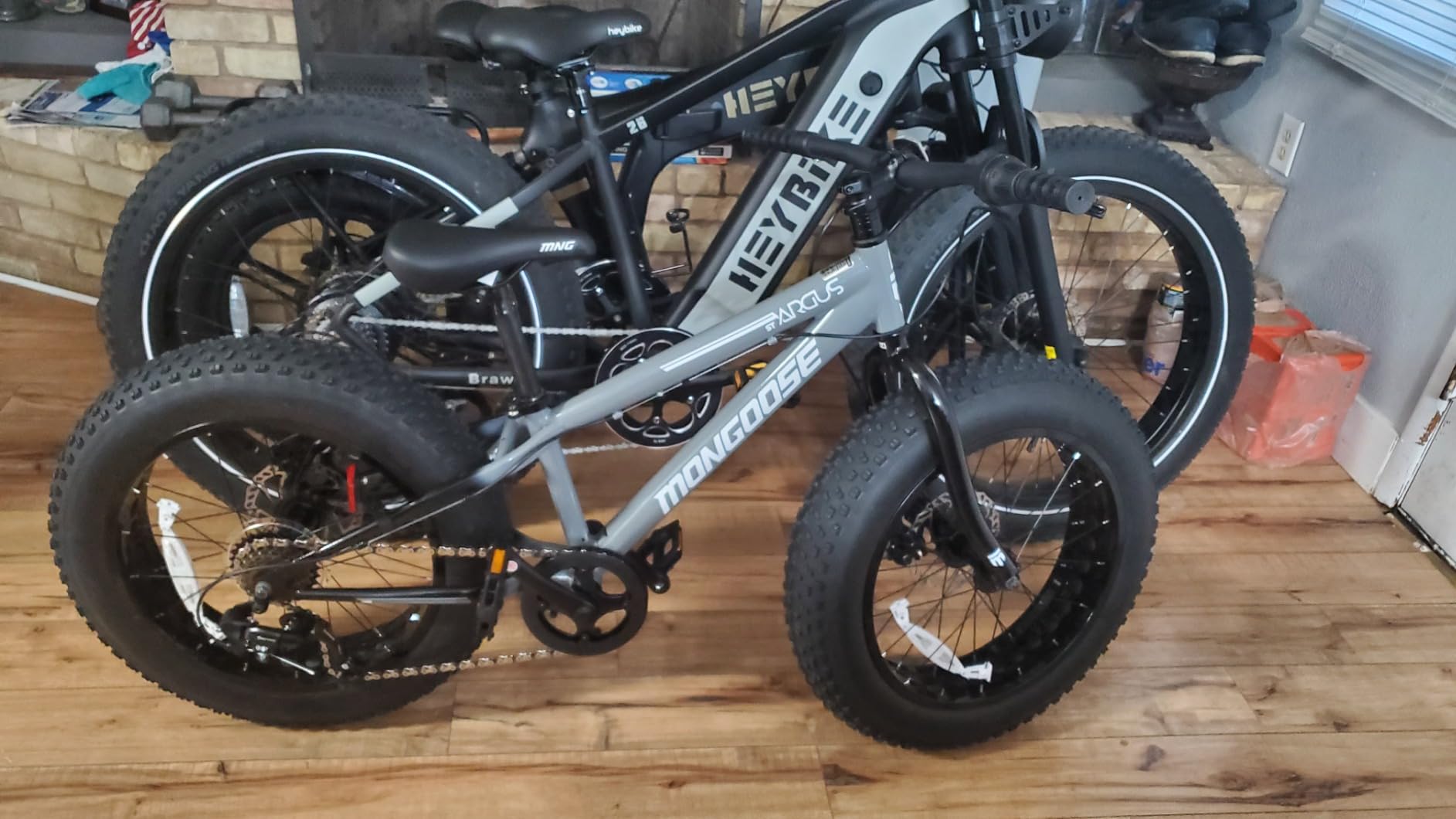 Mongoose Argus Trail or ST Fat Tire Mountain Bike, 20, 24 or 26 Inch Bike for Kids and Adults, 7 or 16 Speed, Aluminum or Steel Frame, Knobby Mountain Fat Tires, Mechanical Disc Brakes customer photo 1