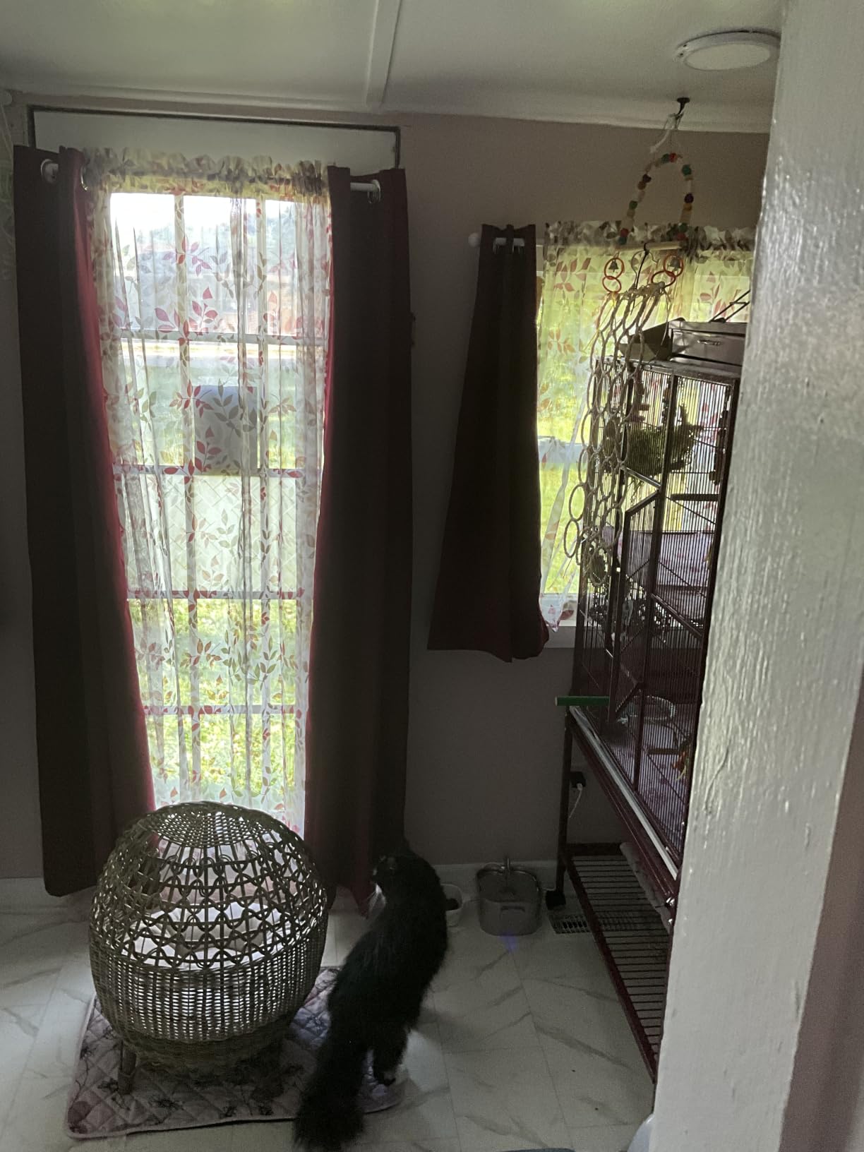 ChrisDowa Blackout Curtains for Bedroom and Living Room 63 Inches Long customer photo 1