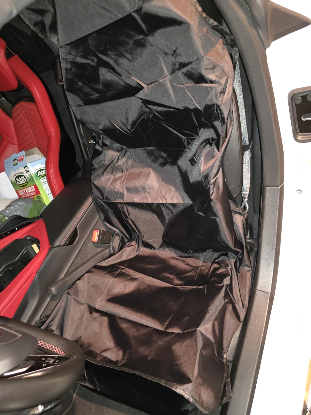 Magca Car Seat Cover Protector, Front Seat, Black, Pack of 1 customer photo 2