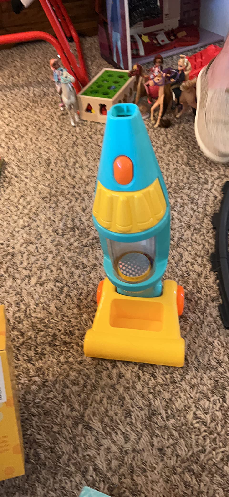 Kids Vacuum Cleaner Toy Set, Toy Vacuum Cleaner With Light Realistic Sounds & Whirling Stars, Pretend Role Play Household House Keeping Cleaning Play Set Learning Toys For Kids Toddlers Girls Boys Toy customer photo 1