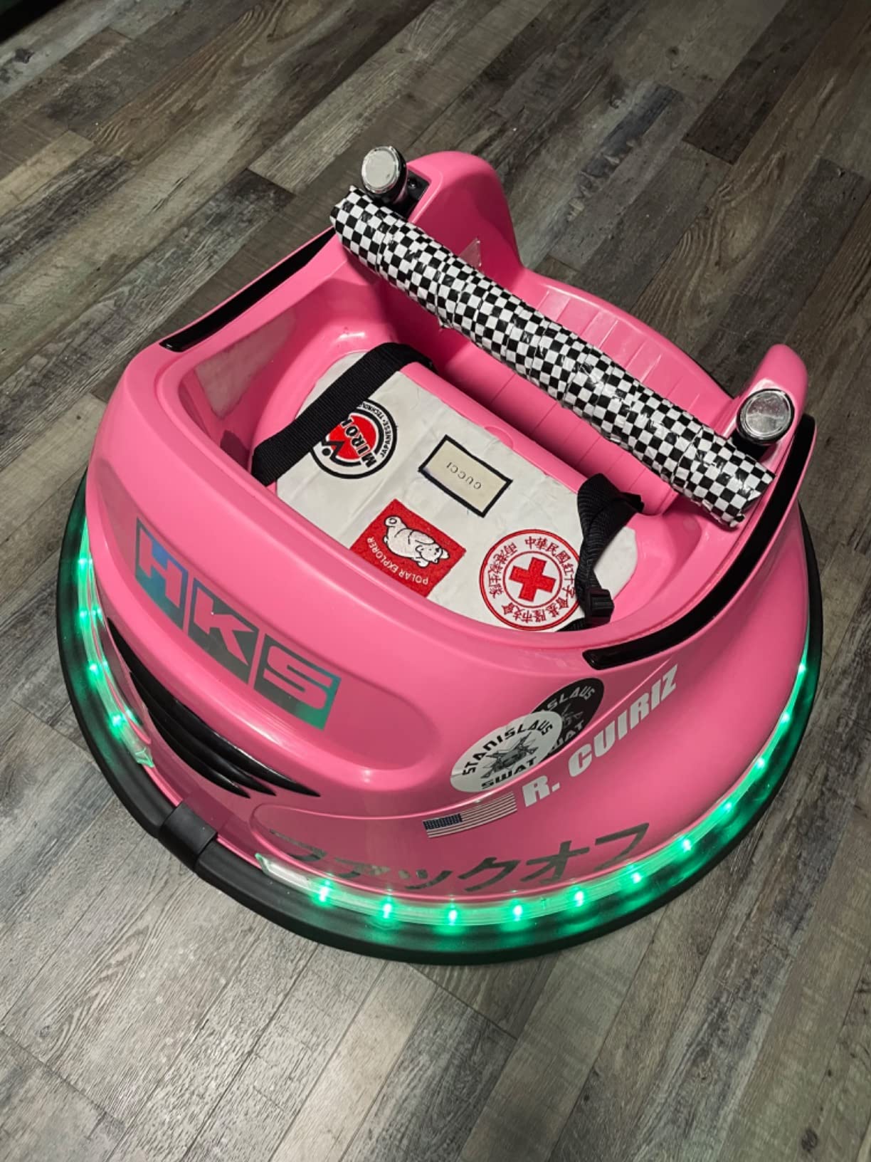 Kidzone 6V Ride On Bumper Car Kids 1.5-6 Years, Pink customer photo 2