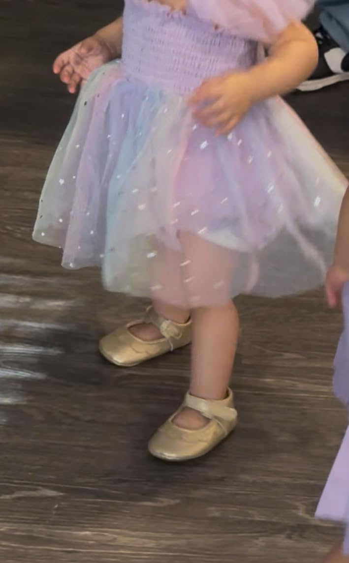 LAFEGEN Baby Girls Mary Jane Flats with Bownot Non Slip Soft Sole PU Leather Newborn Infant Toddler First Walker Cirb Dress Shoes customer photo 2