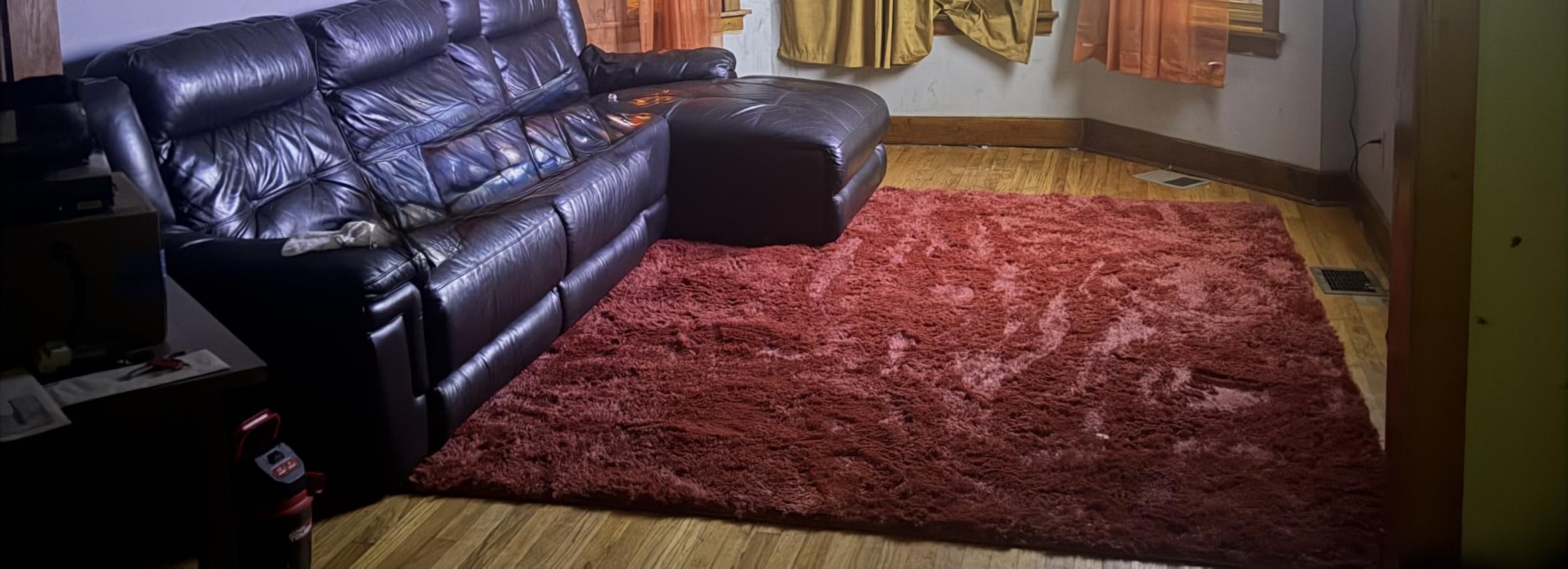 Amdrebio Light Pink Fluffy Fuzzy Area Rug 4x6 for Girls Bedroom Kids Room customer photo 2