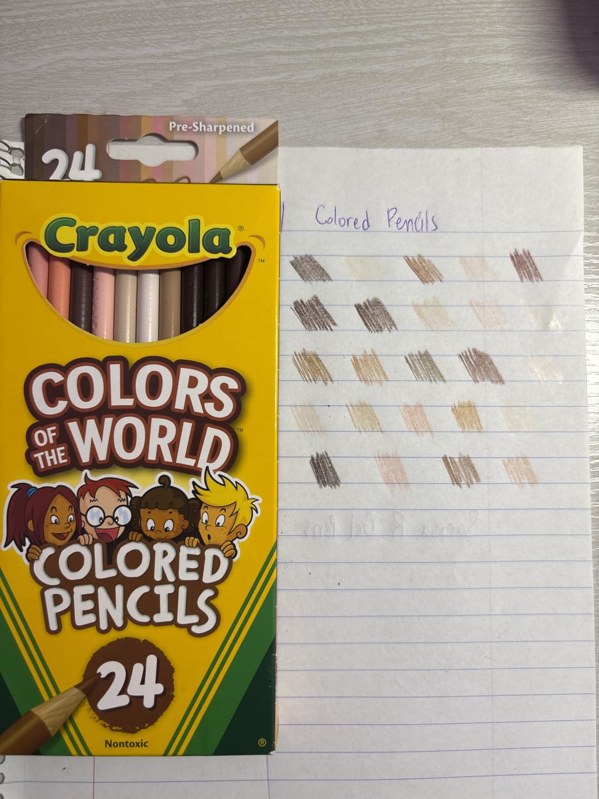 Crayola Colors of the World Colored Pencil Set (24ct), Skin Tone Colored Pencils for Kids, Coloring Book Pencils, Gifts for Kids customer photo 2