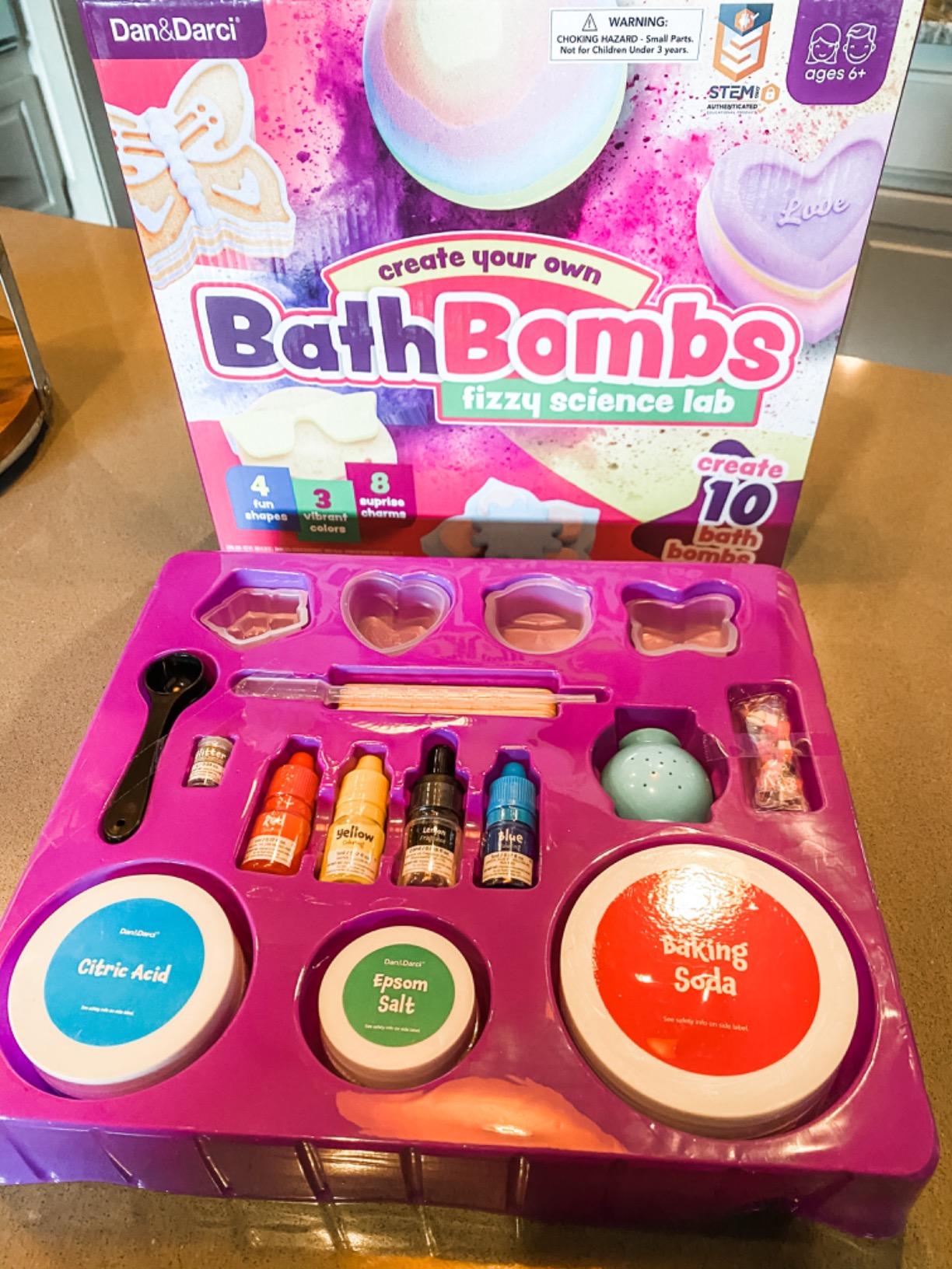 Bath Bomb Making Kit for Kids - Makes 10 Baths Bombs - Science Craft Kit | Kids Crafts Science Project - Gifts for Girls and Boys - Craft Activity Gift for Age 6, 7, 8, 9, 10, 11 & 12 Year Old Girl customer photo 1
