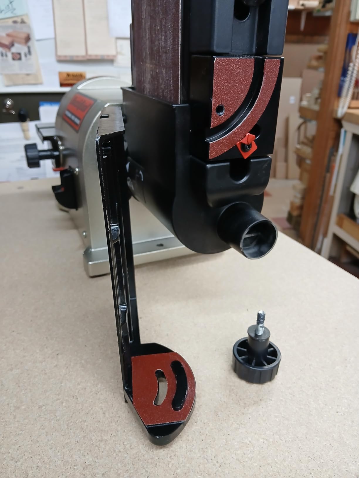 BUCKTOOL Bench Belt Disc Sander for Woodworking, 4x36