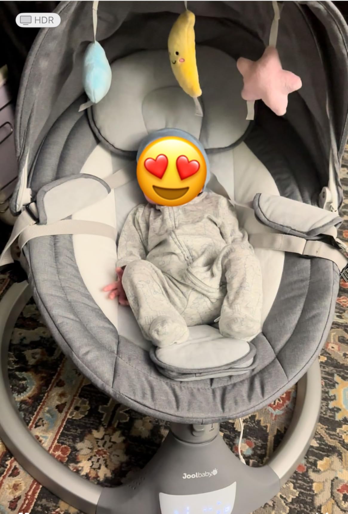 Jool Baby Nova Baby Swing for Infants – Bluetooth Music, Remote (Gray) | Keep Baby Happy While Getting Things Done – Gentle Side-to-Side Motion Helps Baby Feel Content customer photo 2