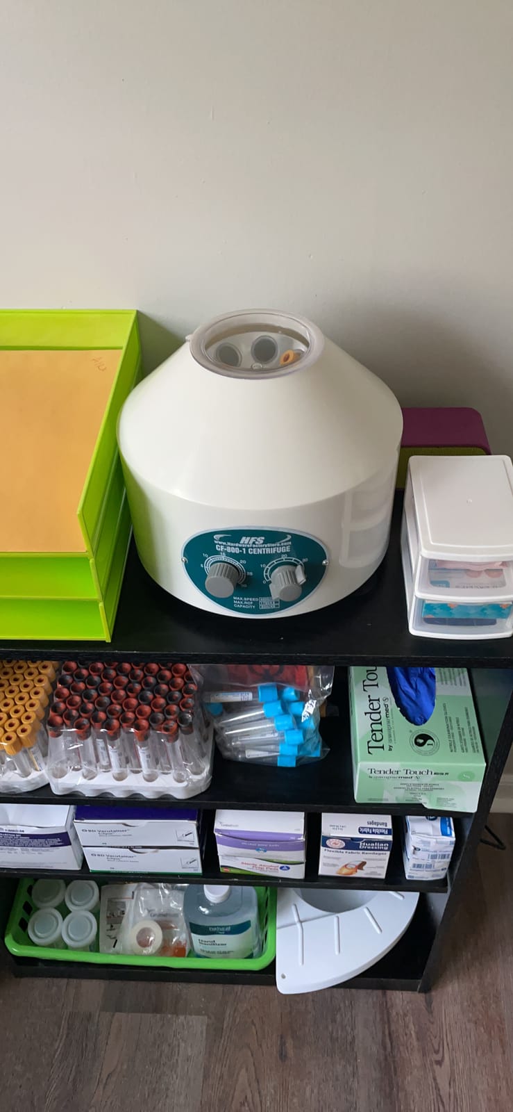Desktop Electric Lab Laboratory Centrifuge Machine Lab Medical Practice w/Timer and Speed Control - Low Speed,4000 RPM, Capacity 20 ML x 6-110v by CALU LUKY customer photo 2
