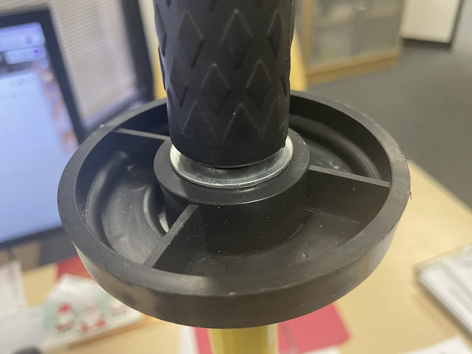 Pallet Stretch Film Packing Machine Shrink Wrap Dispenser Holder for 18 inch and 20 inch, Yellow customer photo 1