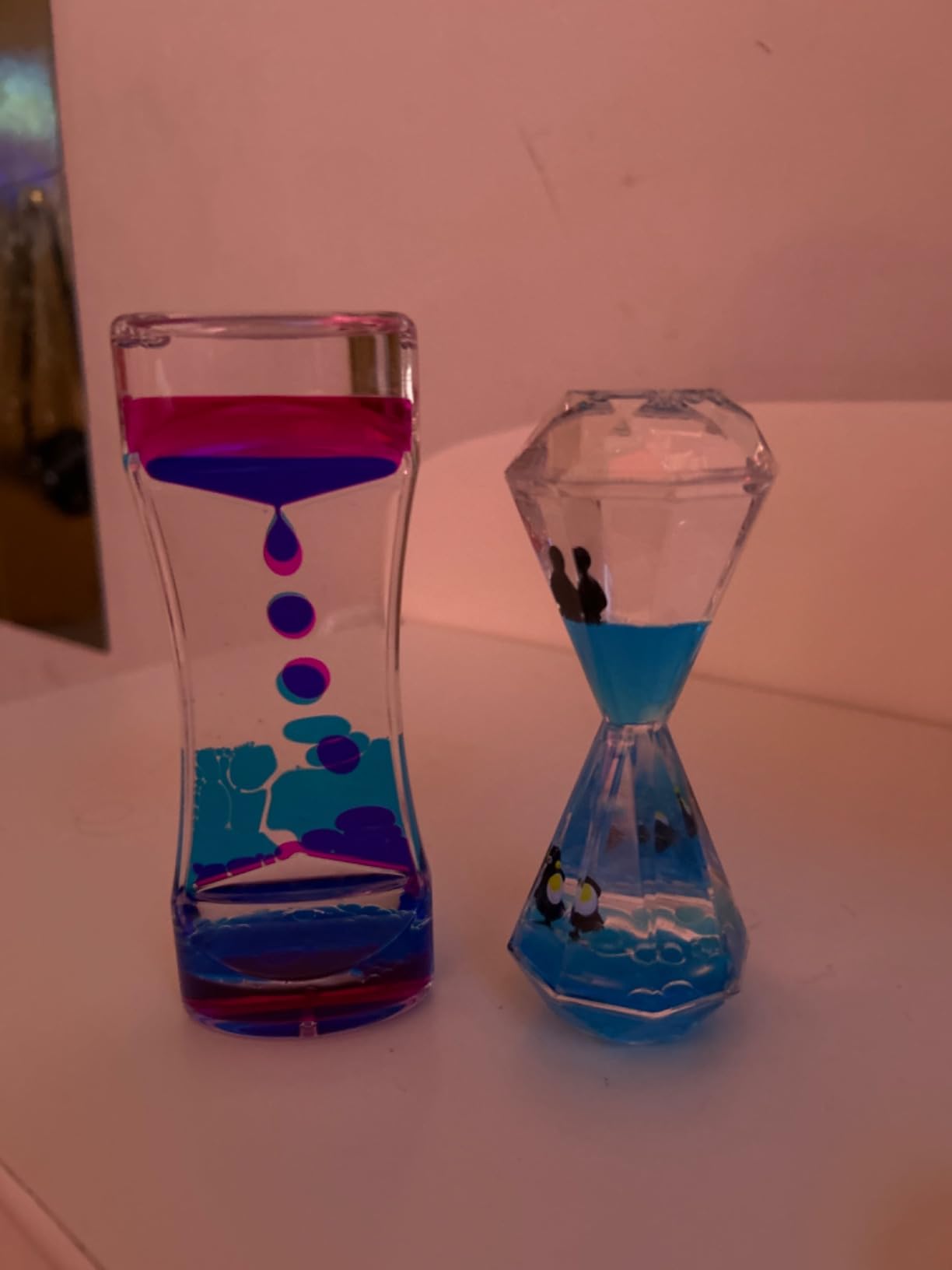 Calming Sensory Toys for Kids with Autism ADHD Anxiety or Special Needs-3 Pack Liquid Motion Bubbler Timers (Style #3) customer photo 1