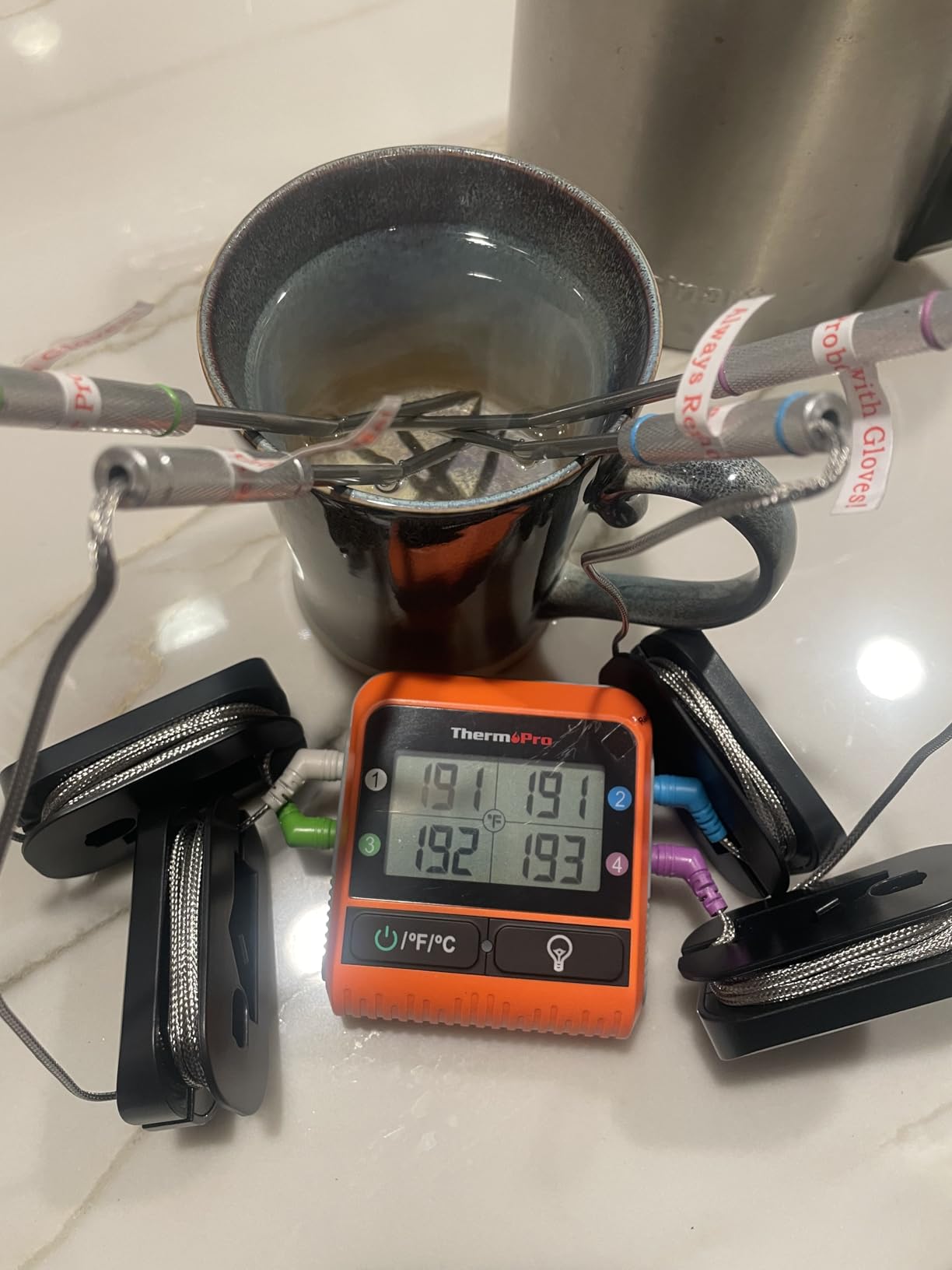 TempPro TempSync 1000FT Wireless Meat Thermometer for Grilling and Smoking customer photo 1