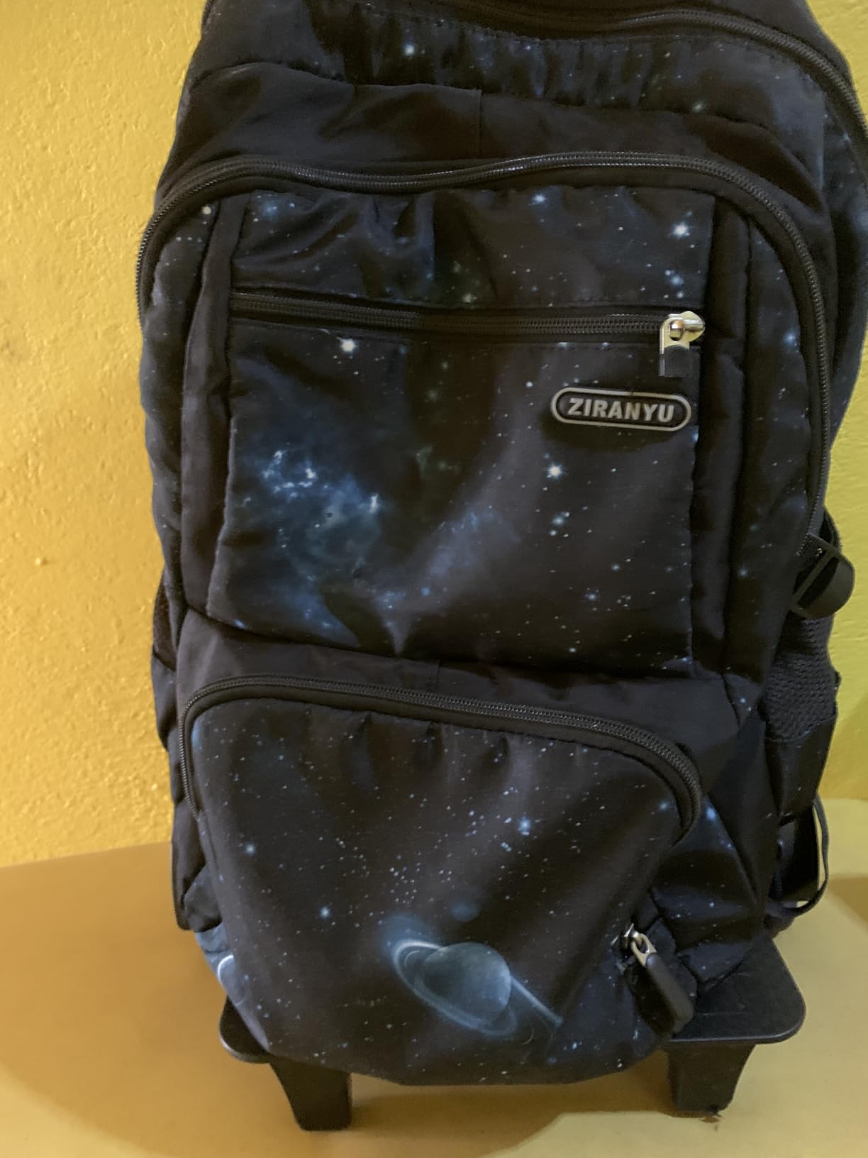 3Pcs Galaxy Boys Rolling Backpack Set with Lunch Bag, Galaxy Print Kids Backpack for Boys with Wheels customer photo 2