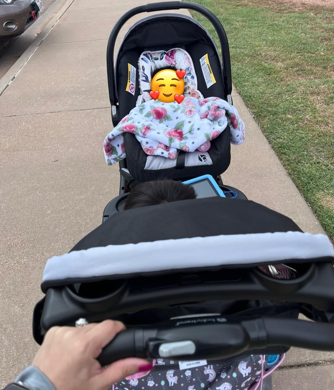 Baby Trend Infant and Toddler Double Stroller & Car Seat Combo, 2 Pc Set, Khaki - Portable and Lightweight Stroller Duo and Car Seat Travel System Tandem customer photo 2