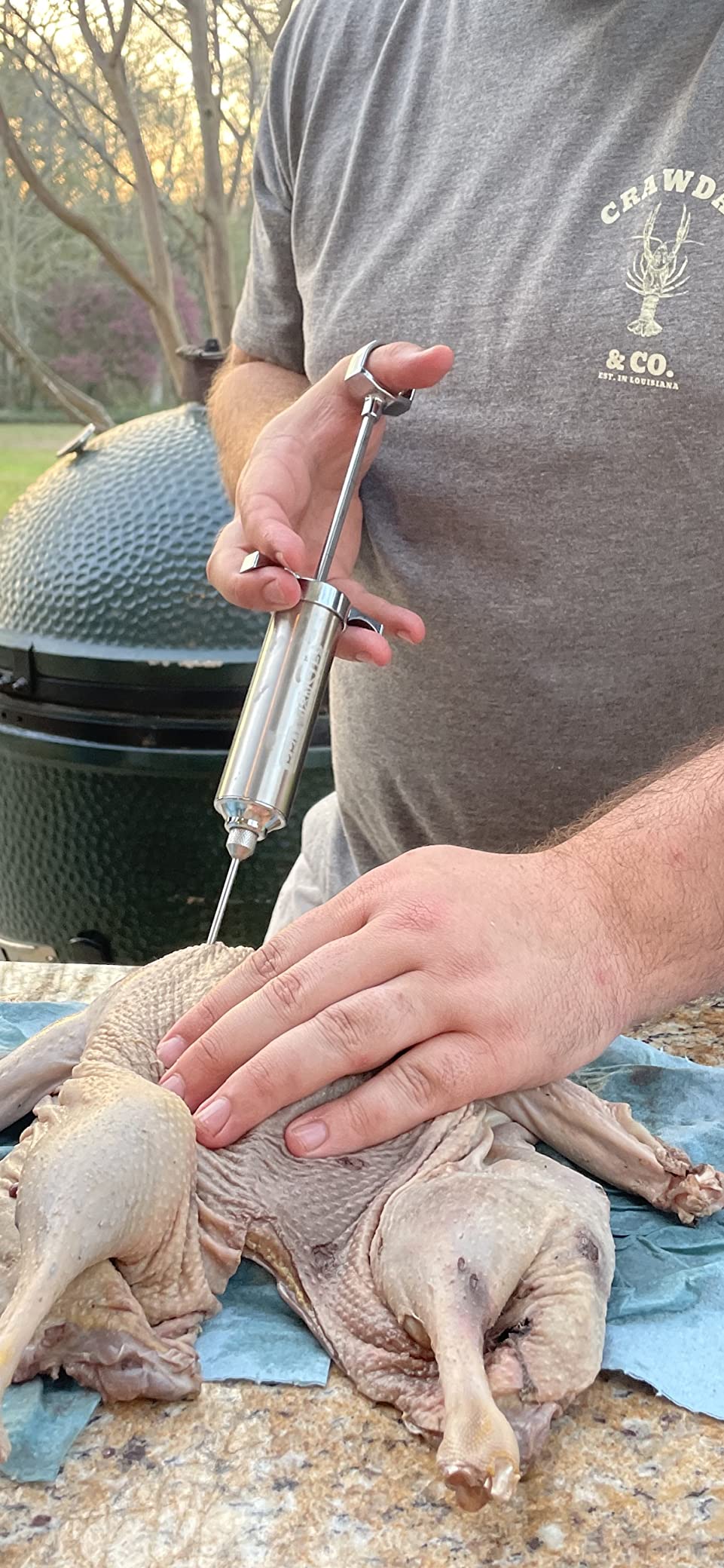 BSQ MONSTER Meat Injector Syringe Kit with 4 Professional Marinade Injector Needles for BBQ Grill Smoker, Turkey and Brisket; 2-oz Large Capacity, Including Paper User Manual, Recipe E-Book (PDF) customer photo 2