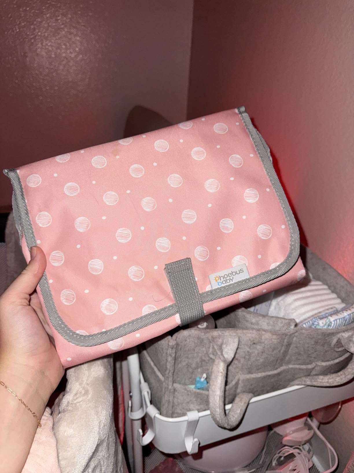 Baby Portable Changing Pad Travel - Waterproof Compact Diaper Changing Mat - Lightweight & Foldable Baby Diaper Changer, Newborn Shower Gifts customer photo 1