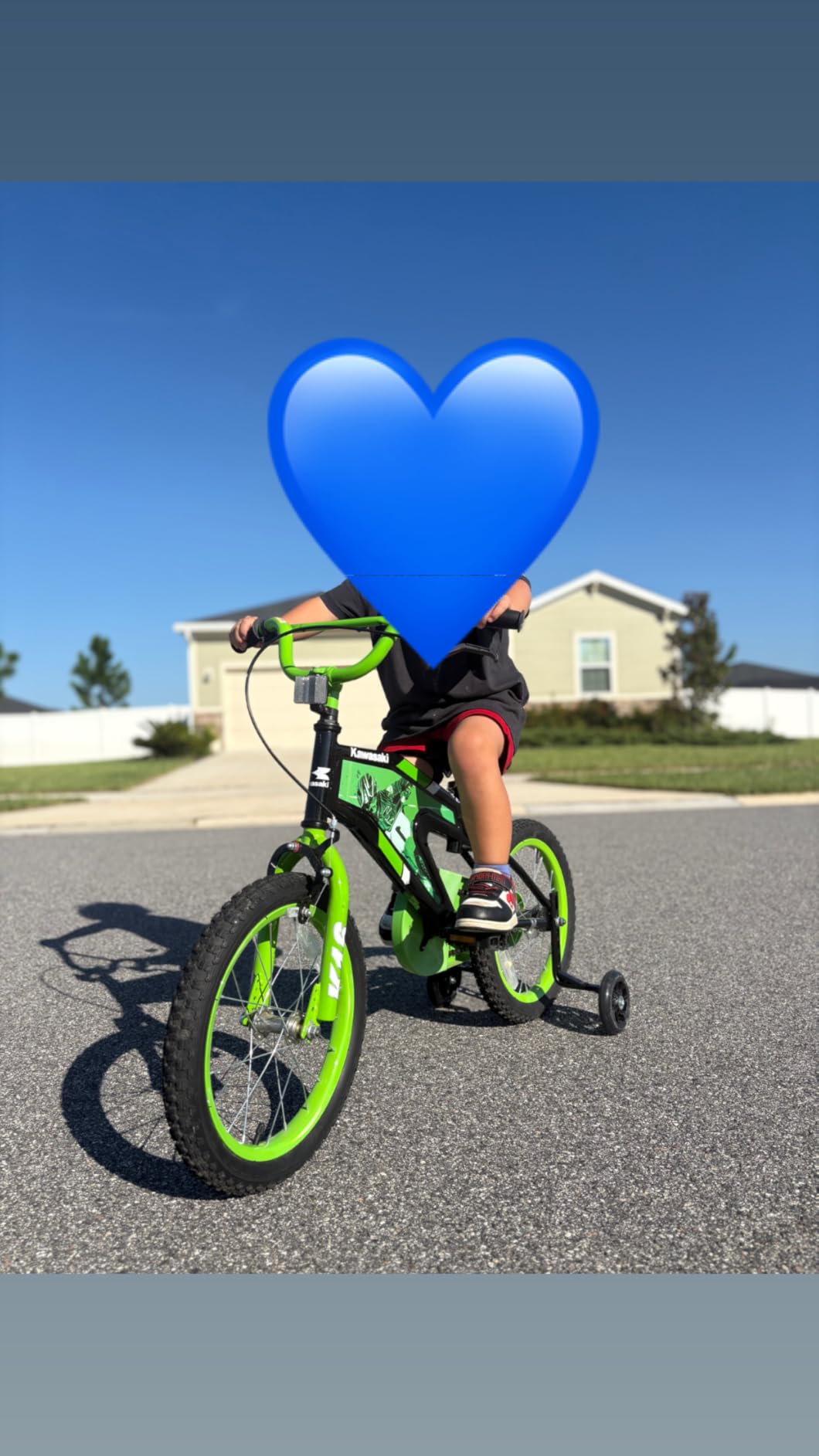 PRUNUS Flash Bike Training Wheels for 12 14 16 18 20 In Single-Speed Bikes | Heavy Duty Training Wheels for Bikes, Compatible with Single-Speed Bicycles, Bicycle Training Wheels customer photo 1