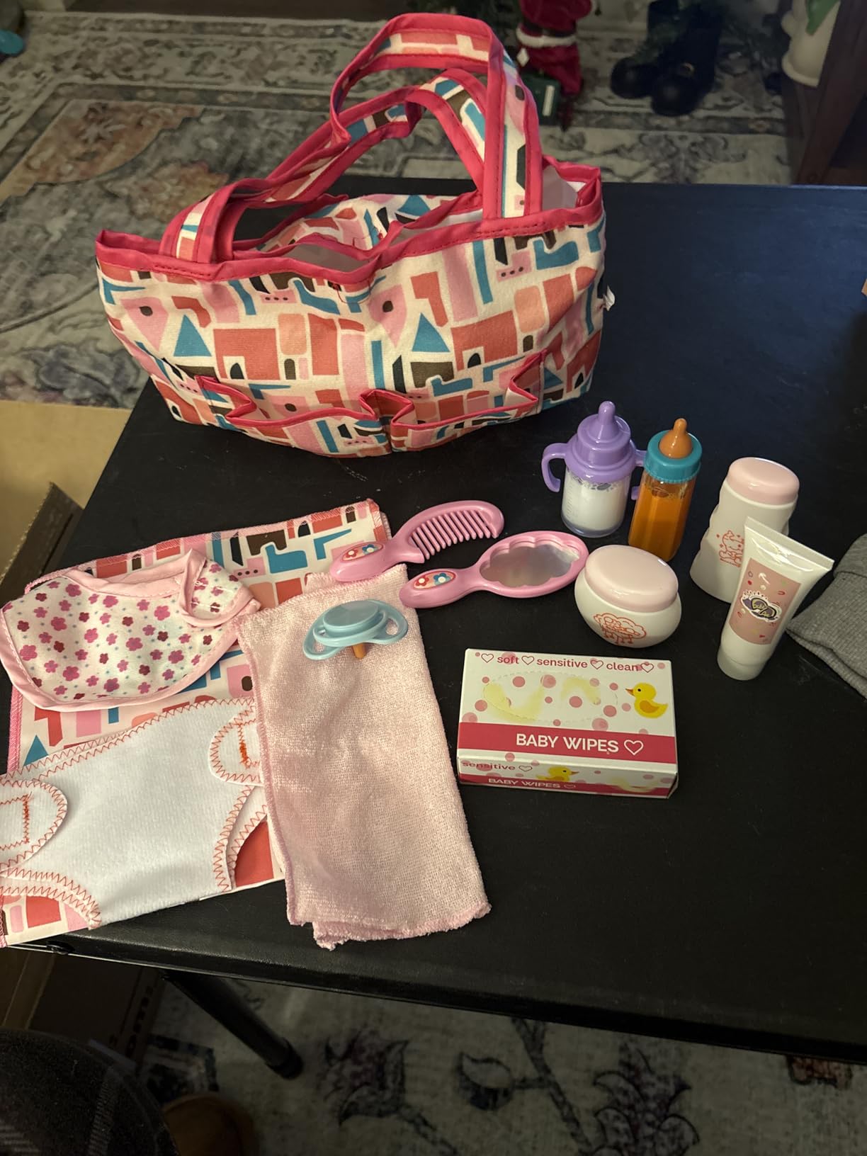 14 Pack Baby Doll Feeding and Caring Set with Diaper Bag customer photo 1