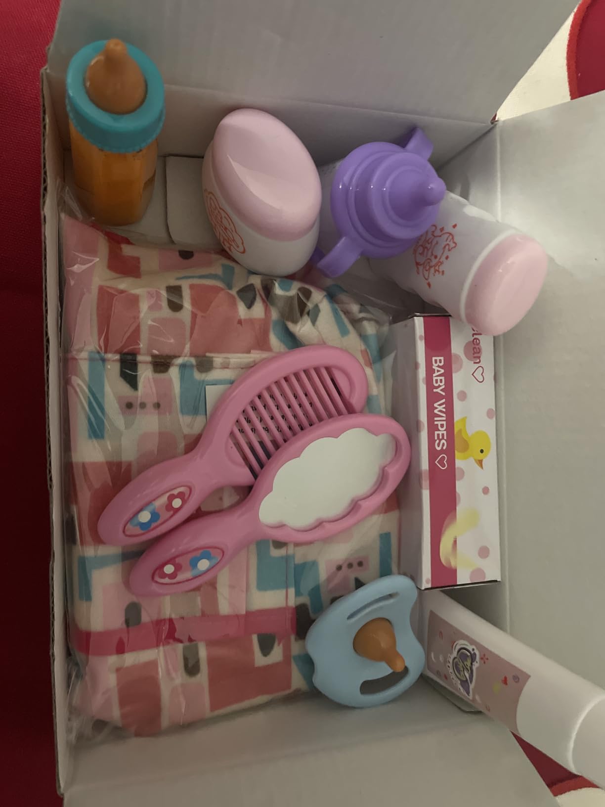 14 Pack Baby Doll Feeding and Caring Set with Diaper Bag customer photo 2