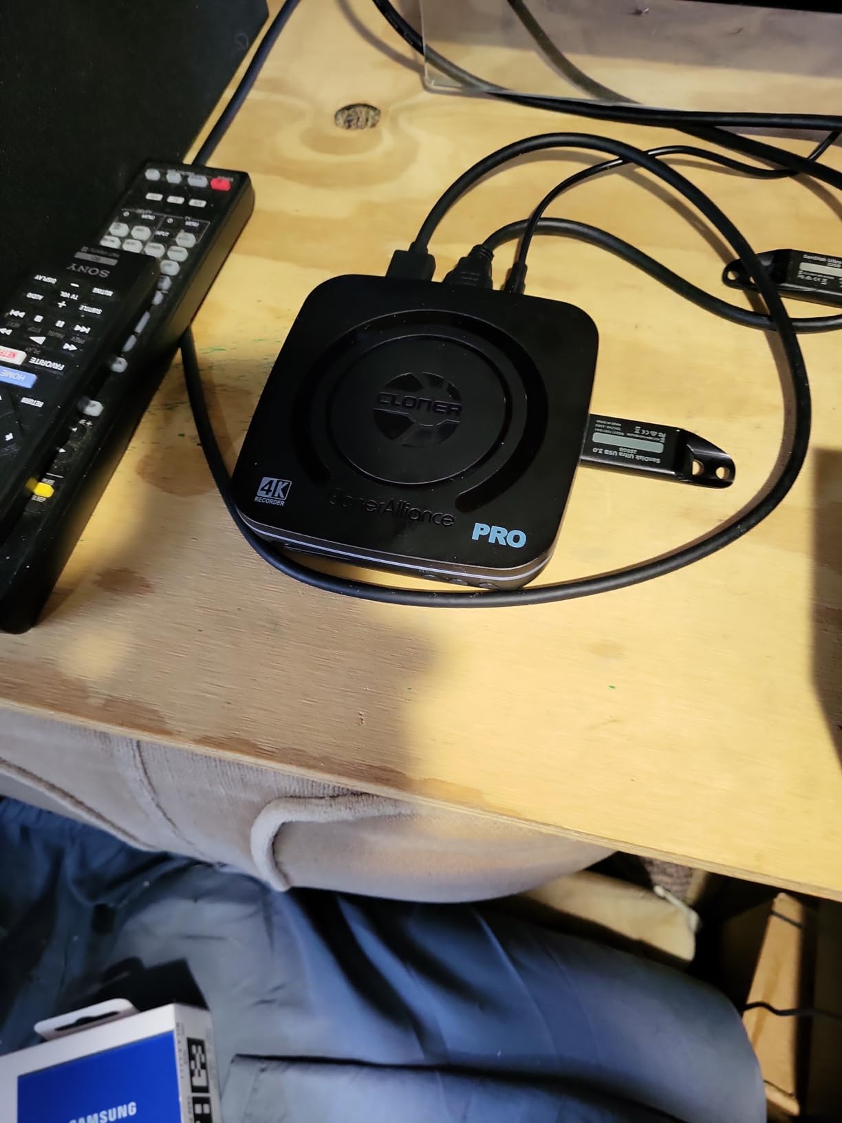 ClonerAlliance UHD Pro, 4K Video Recorder, HDMI Capture DVR with H.265/H.264 Codec, Cinematic 24fps Recording(Up to 30fps), 4K@60fps Passthrough, Pause/Resume Recording. customer photo 2