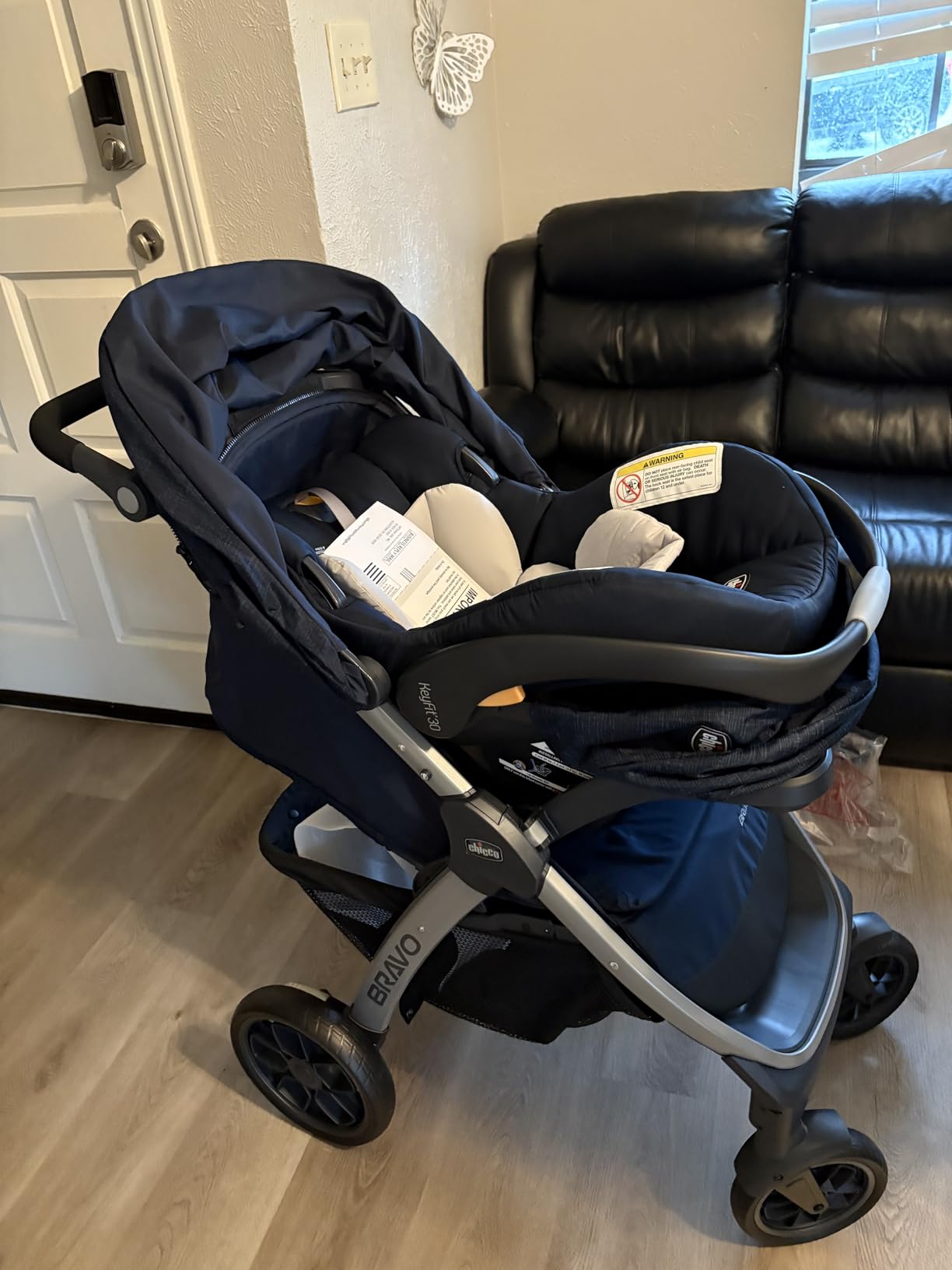 Chicco Bravo 3-in-1 Travel System, Quick-Fold Stroller with Car Seat customer photo 2