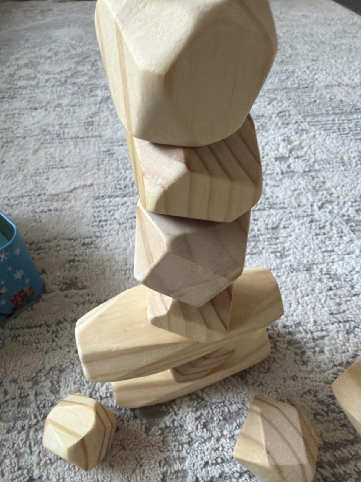 Panda Brothers Wooden Balancing Stones, Montessori Toys for 3 4 5 Year Old customer photo 1