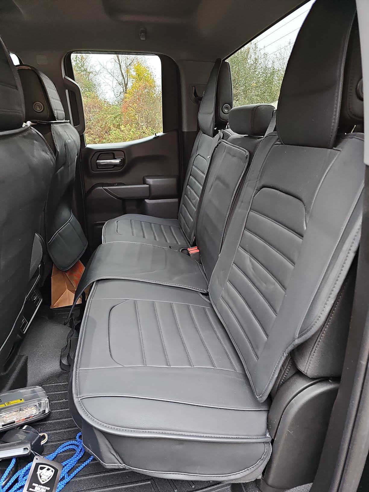 YIERTAI Chevy Silverado GMC Sierra Seat Covers for 2007-2026 1500 2500 3500 customer photo 2