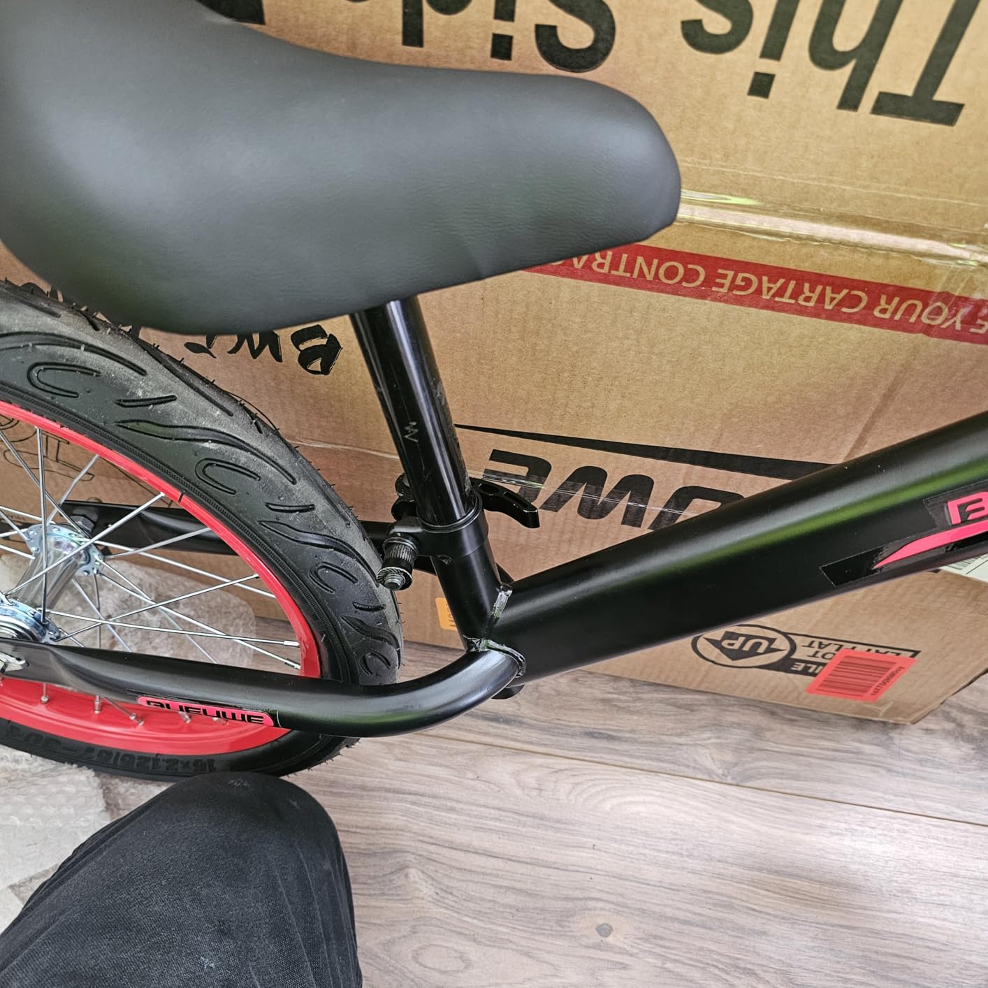 16 Inch Kids Balance Bike for 4-8 Years Old, Adjustable Seat customer photo 2