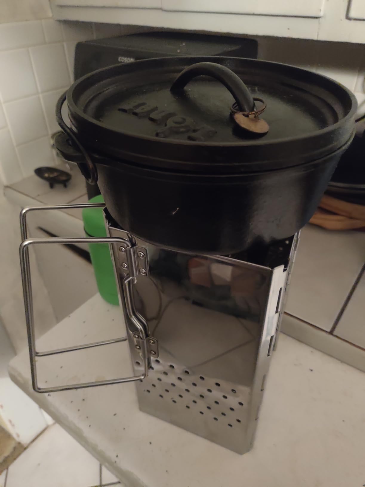 Portable Charcoal Chimney Starter Stainless Steel MT-18 customer photo 1
