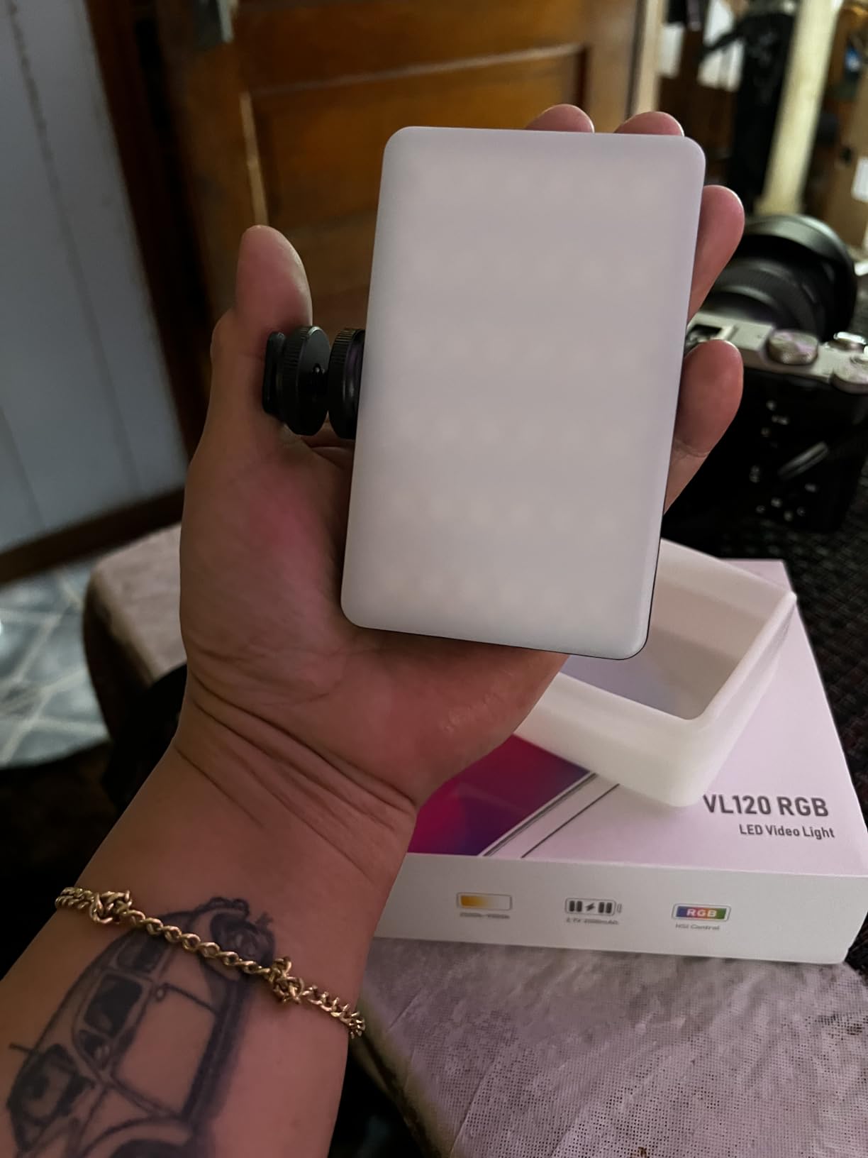 VIJIM VL120 RGB Video Light Portable LED Camera Light Panel 0-360Full Color customer photo 2