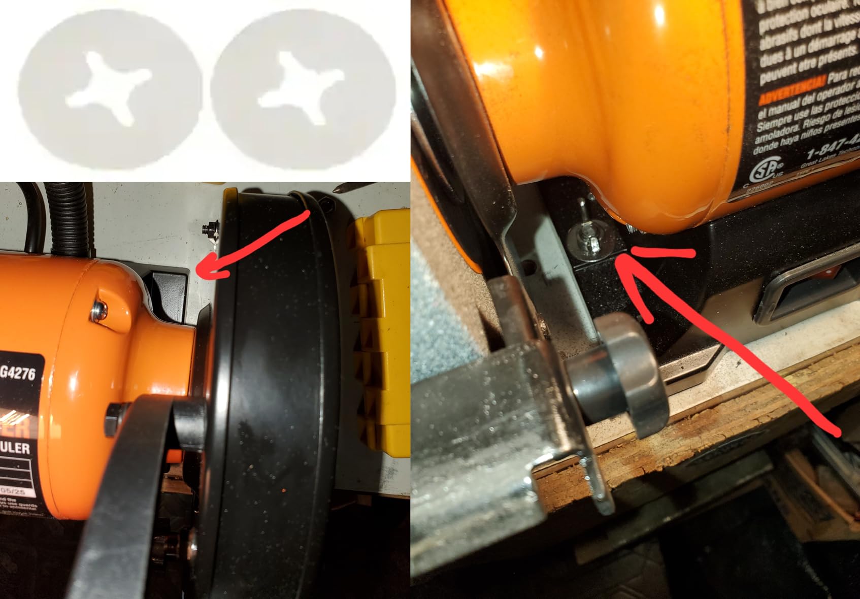 WEN BG4276 2.1-Amp 6-Inch Single Speed Bench Grinder with Flexible Work Light customer photo 1
