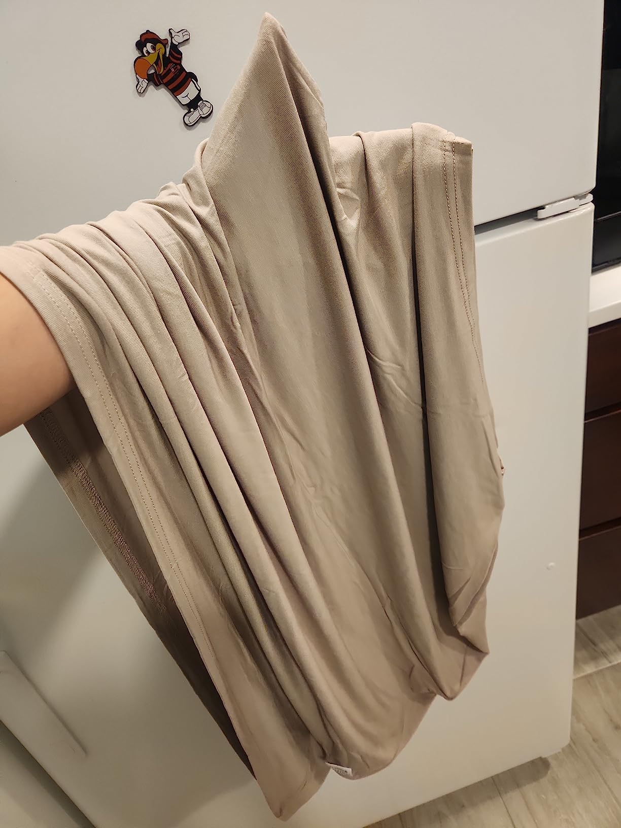 MOZAH Baby Car Seat Cover - Warm Taupe - 100% Organic Muslin - Soft, Breathable and Lightweight, Baby Infant Car Seat Essentials customer photo 1