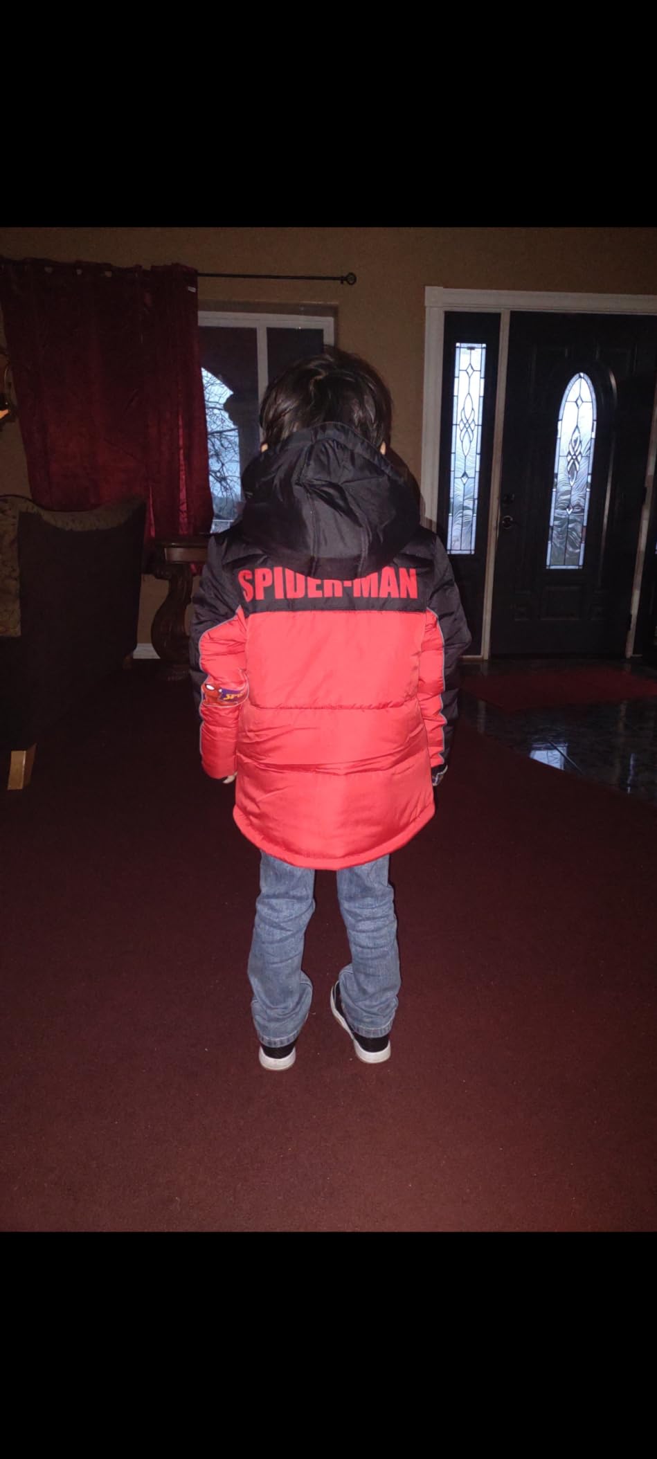Marvel Hooded Zip-Up Puffer Jacket Toddler to Big Kid customer photo 1