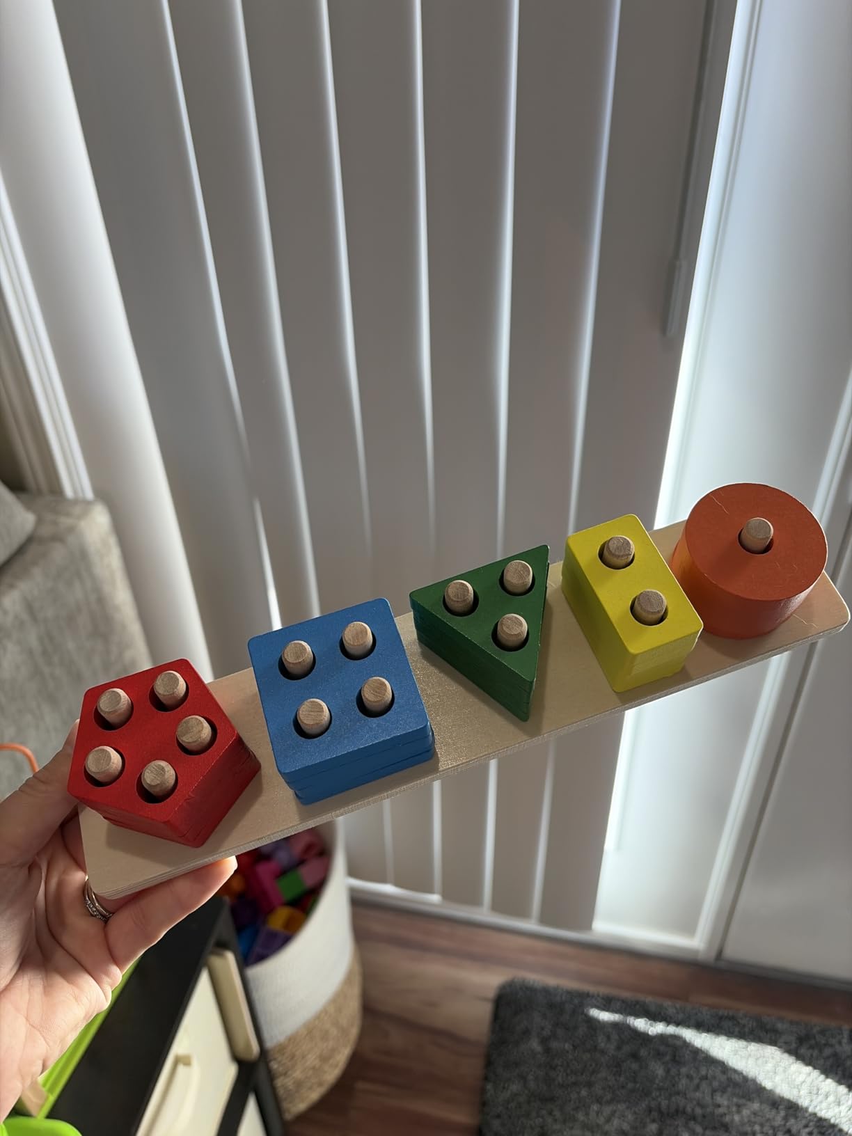 Montessori Toys for 1 2 3 Year Old Boys Girls Toddlers, Wooden Toys Gifts | Sorting Stacking Toys for Toddlers Kids Preschool, Educational Color Recognition Shape Sorter, Learning Puzzles Birthday Gift customer photo 2