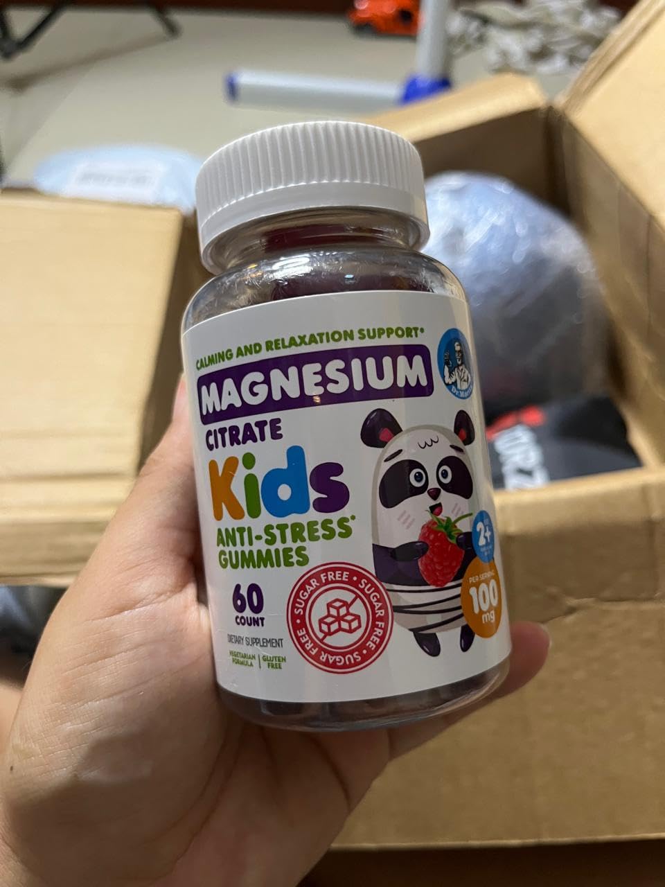 DR. Moritz Sugar-Free Calm Magnesium Gummies for Kids and Adults - Non-GMO Magnesium Citrate Gummies for Bone Health, Calcium Absorption - Vegan, Sugar Free - Raspberry Flavor - 2-Pack (60 Count) customer photo 2