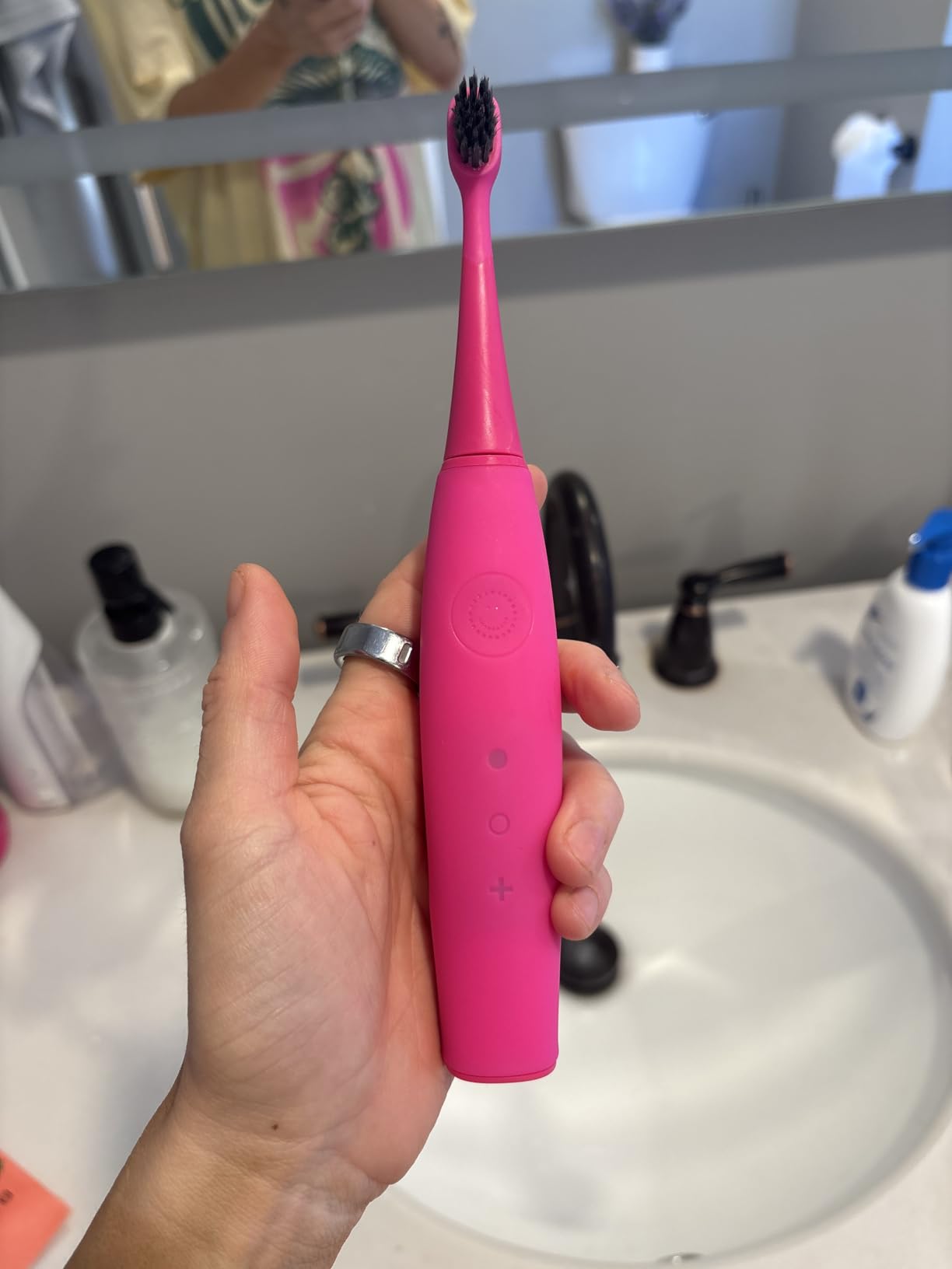Burst Kids & Toddlers Electric Toothbrush (Pink) | Soft Bristles customer photo 1