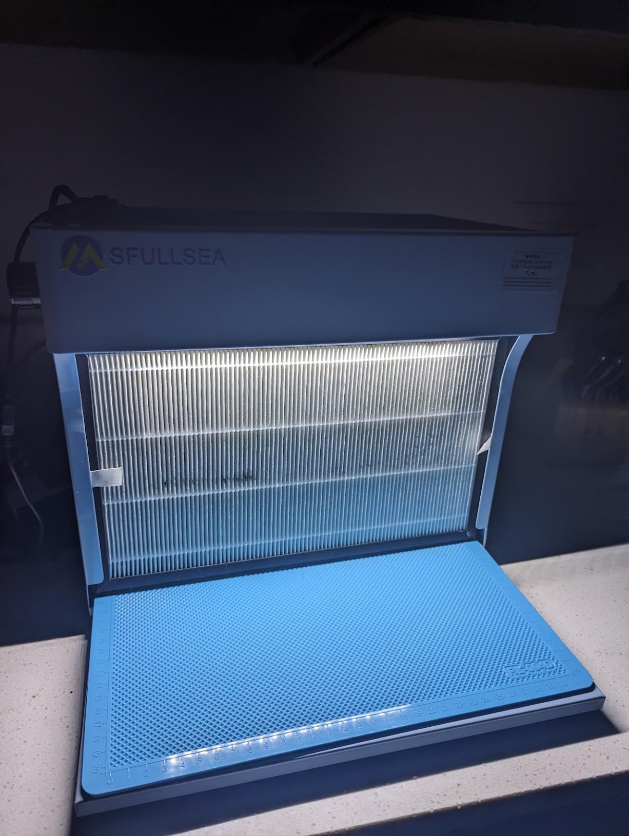Laminar Flow Hood HEPA Filter Flow Hood Mycology HEPA Air Filtration Fan Unit for Mushroom Mycology & Phone LCD Repair Laboratory Tissue Culture customer photo 2