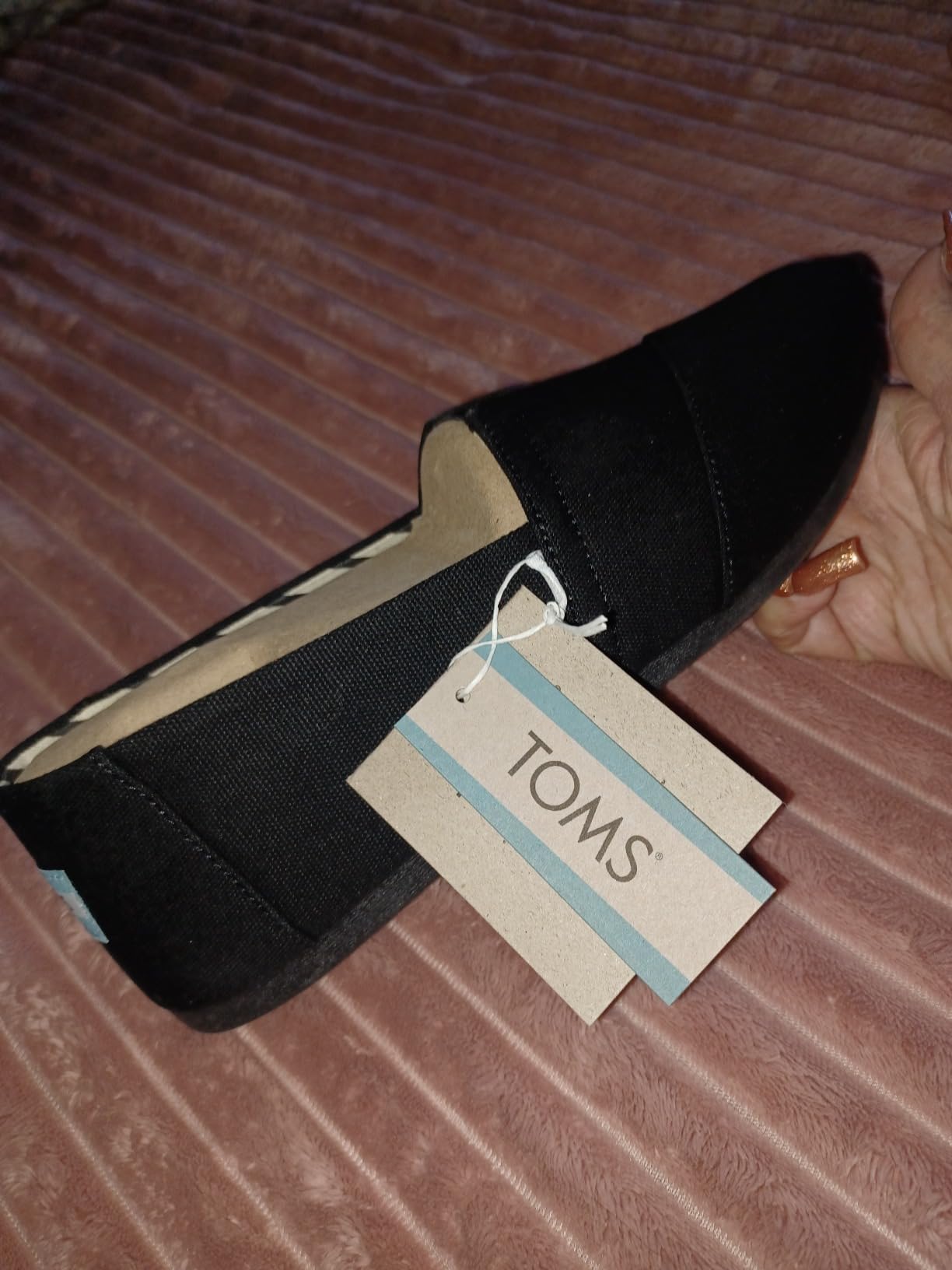 TOMS Women's Alpargata Classic Espadrille, Recycled Cotton Canvas Upper customer photo 1