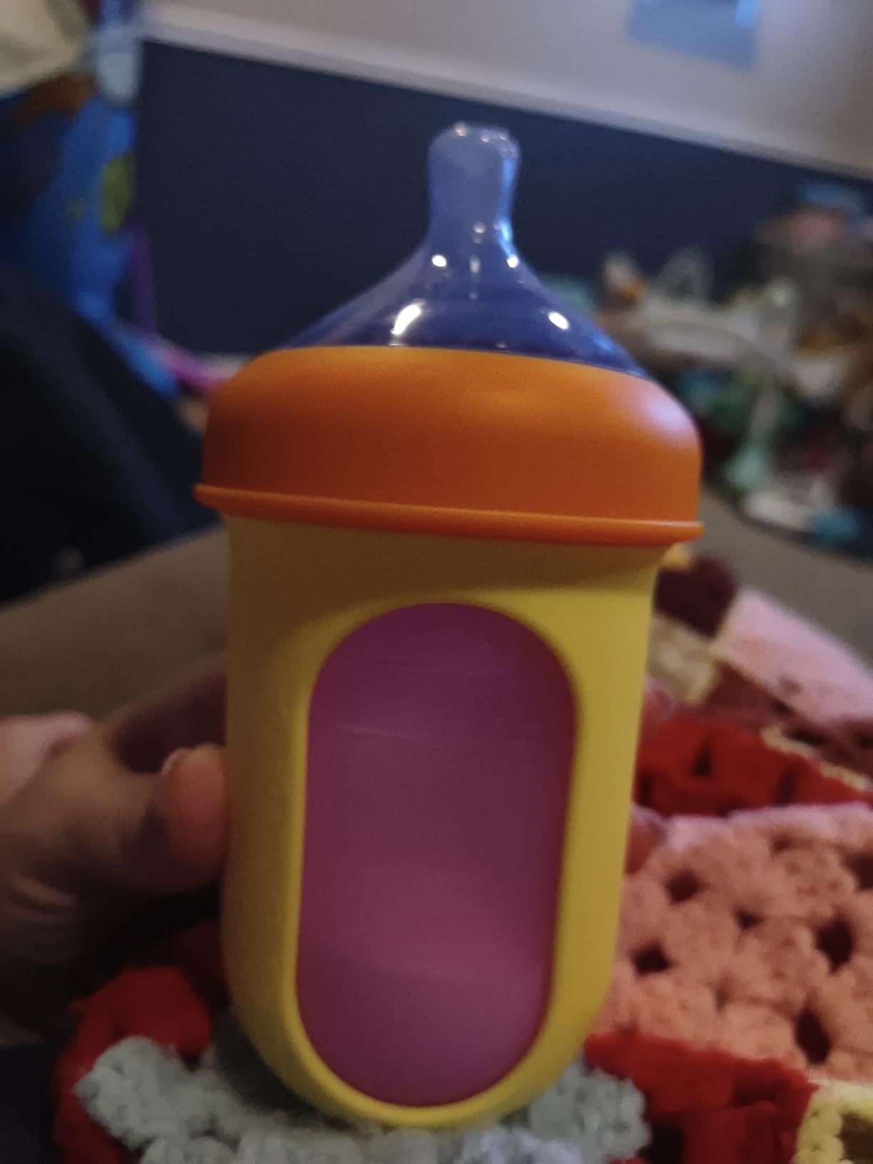 Boon Nursh Silicone Baby Bottles - Medium Flow - Tie Dye - 8 Oz - 3 Count customer photo 1