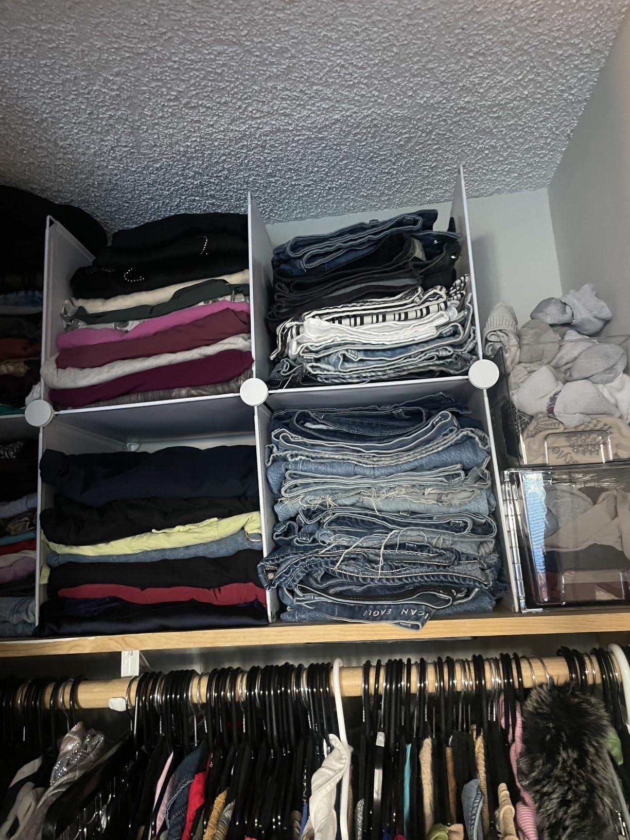 AWTATOS Closet Organizers and Storage, 6 Cube Storage Organizer, Black customer photo 1