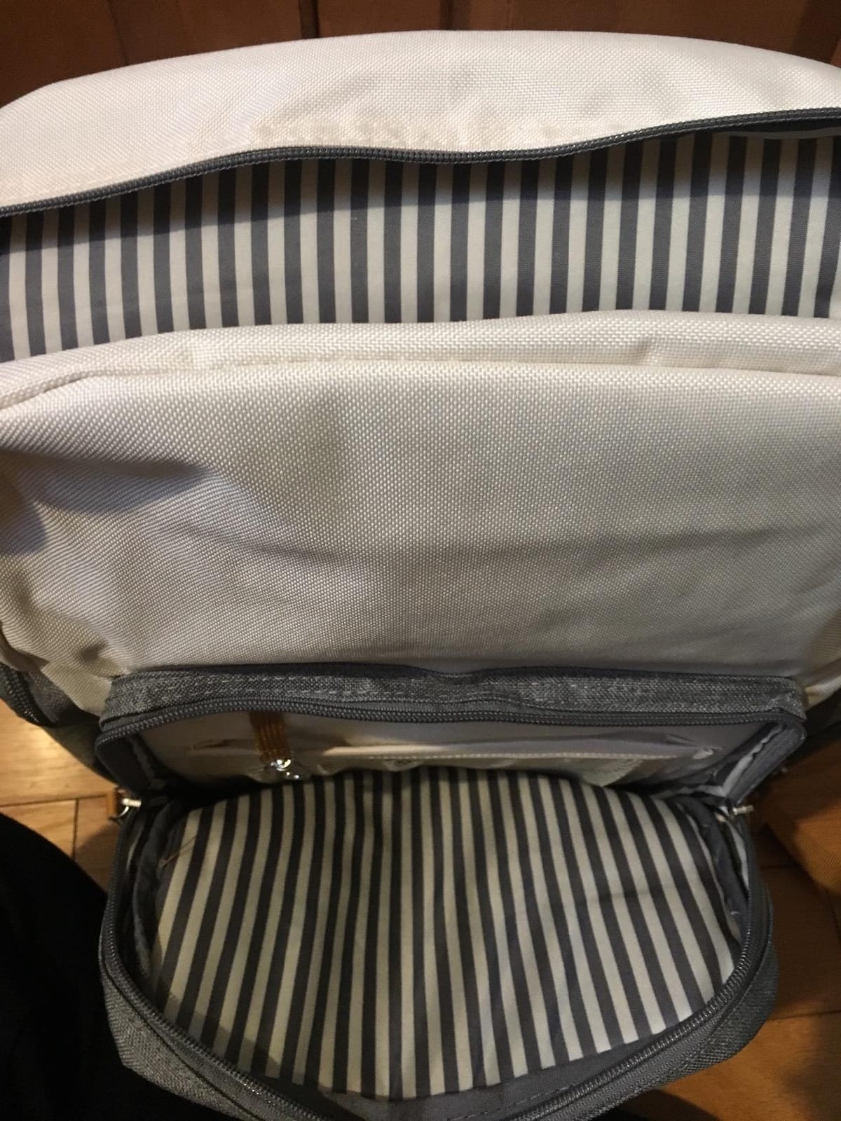 Parker Baby Co. Birch Bag, Birch Diaper Backpack, Insulated Pockets - Black | Stylish diaper bag backpack with changing pad, stroller straps, 10+ pockets, and organized baby travel storage. 18x14x7