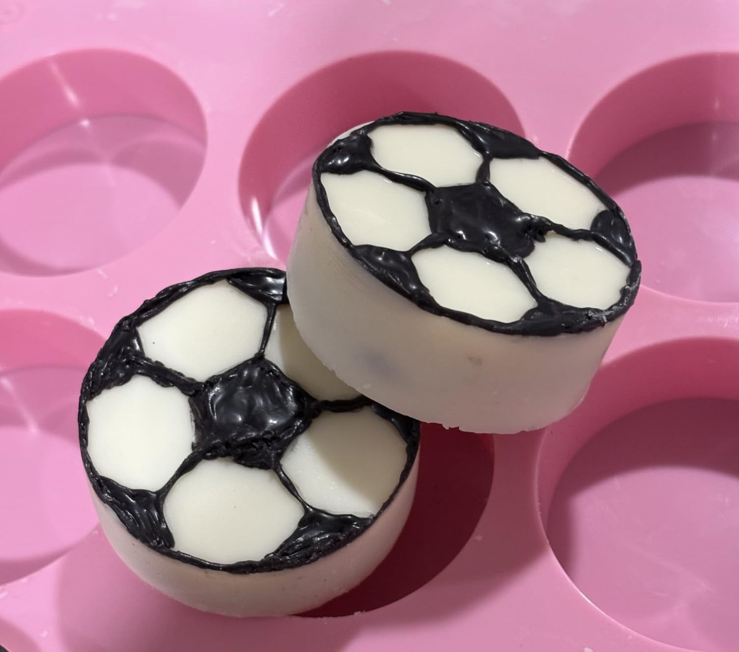 Actvty Chocolate Cover Cookie Silicone Molds, New Size 12-Cavity Round Silicone Molds for Chocolate Cover, Cylinder Baking Mold for Candy Mini Cakes Jelly Baking (2 Pack) customer photo 2